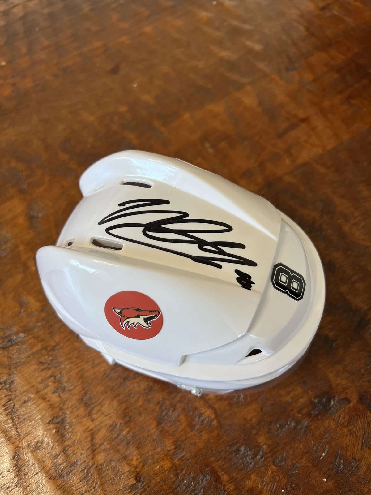 Nick Schmaltz Signed Mini Hockey Helmet Psa/Dna Coa Autographed Coyotes