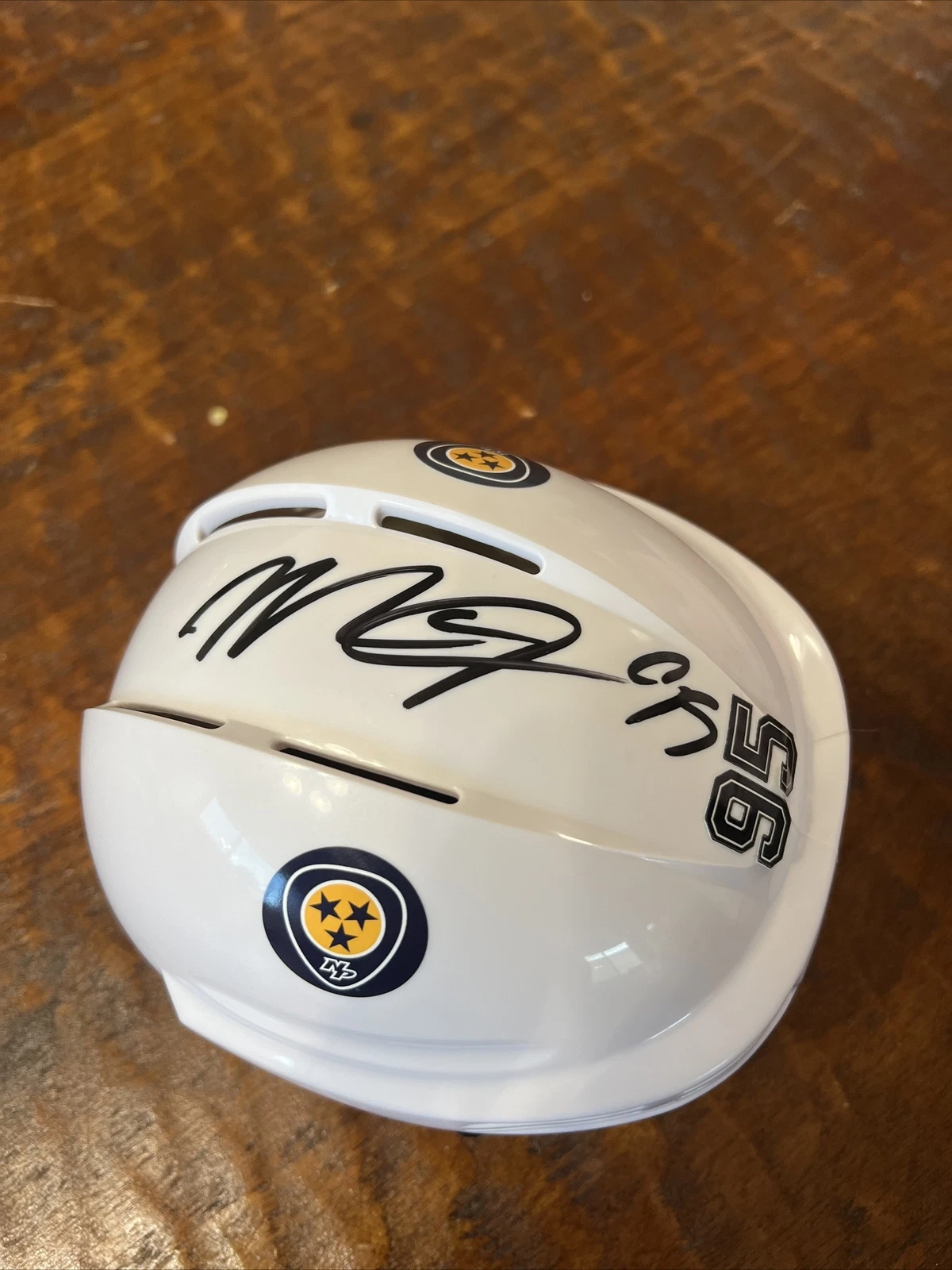 Matt Duchene Signed Mini Hockey Helmet Psa/Dna Coa Autographed Predators
