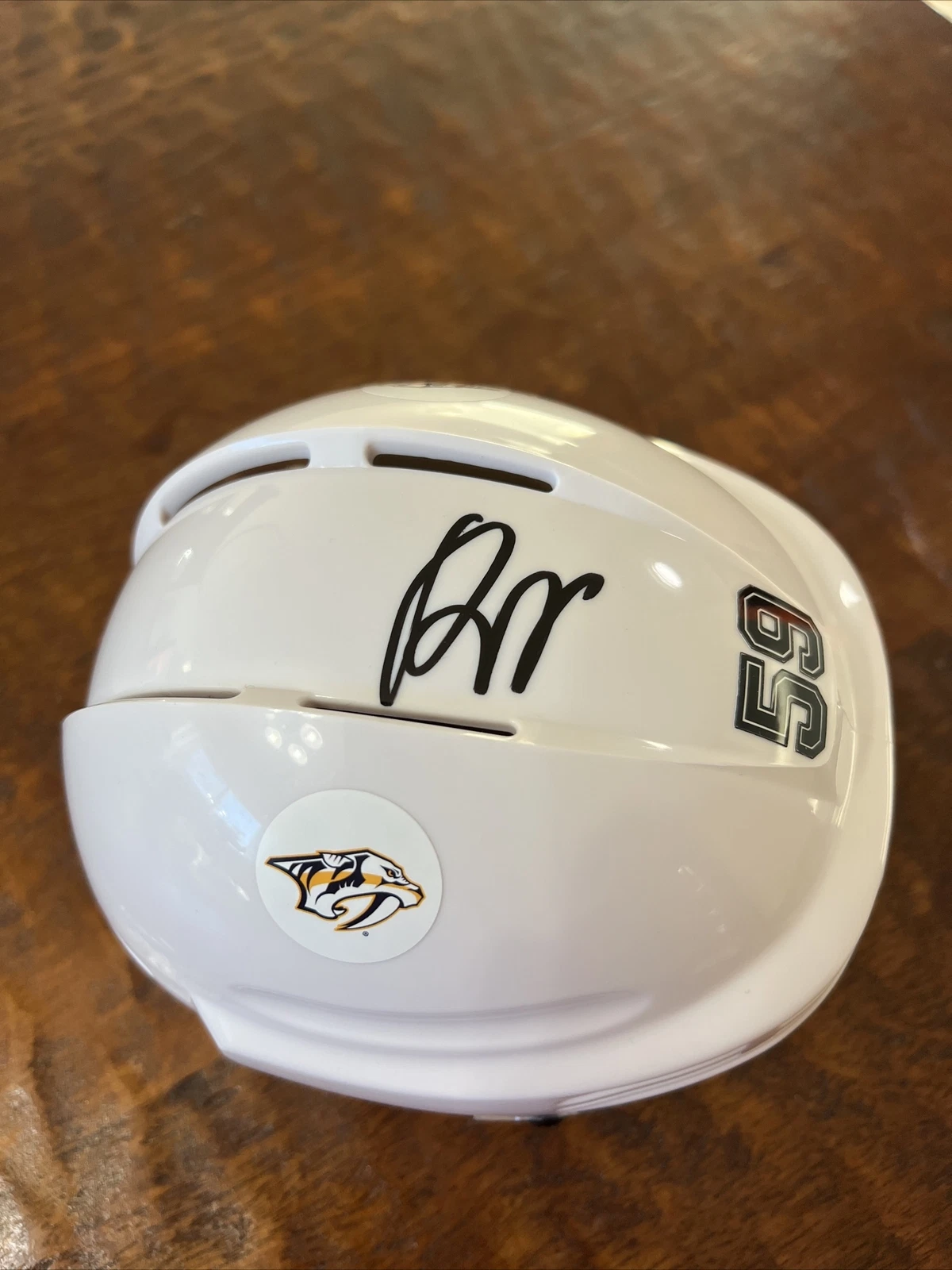 Roman Josi Signed Mini Hockey Helmet Psa/Dna Coa Autographed Predators