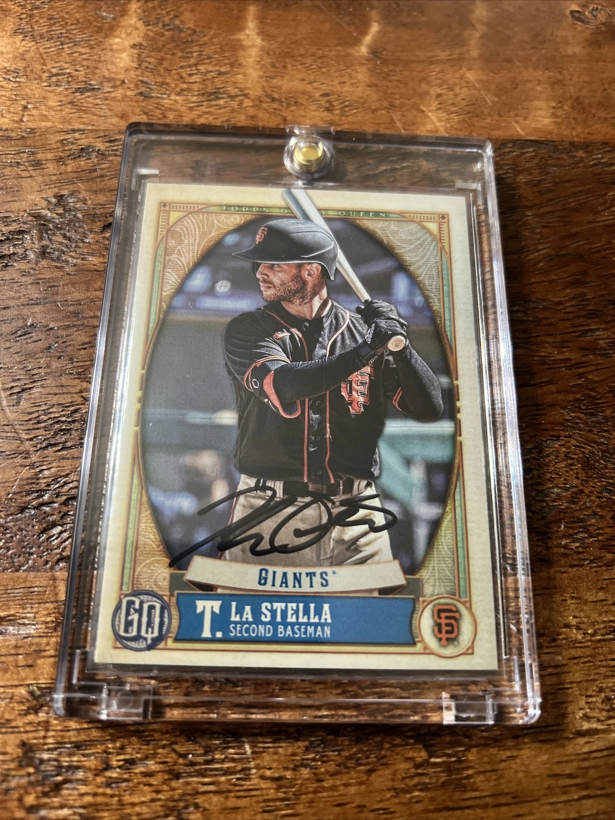 Tommy La Stella Signed Gypsy Queen Card Psa Dna Coa Autographed Giants
