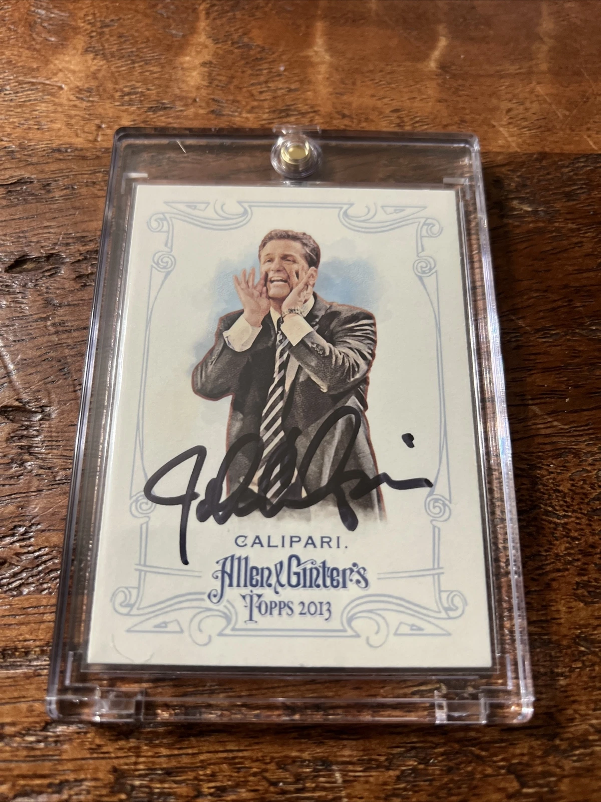 John Calipari Signed Allen & Ginter Card Psa Dna Coa Kentucky Autographed