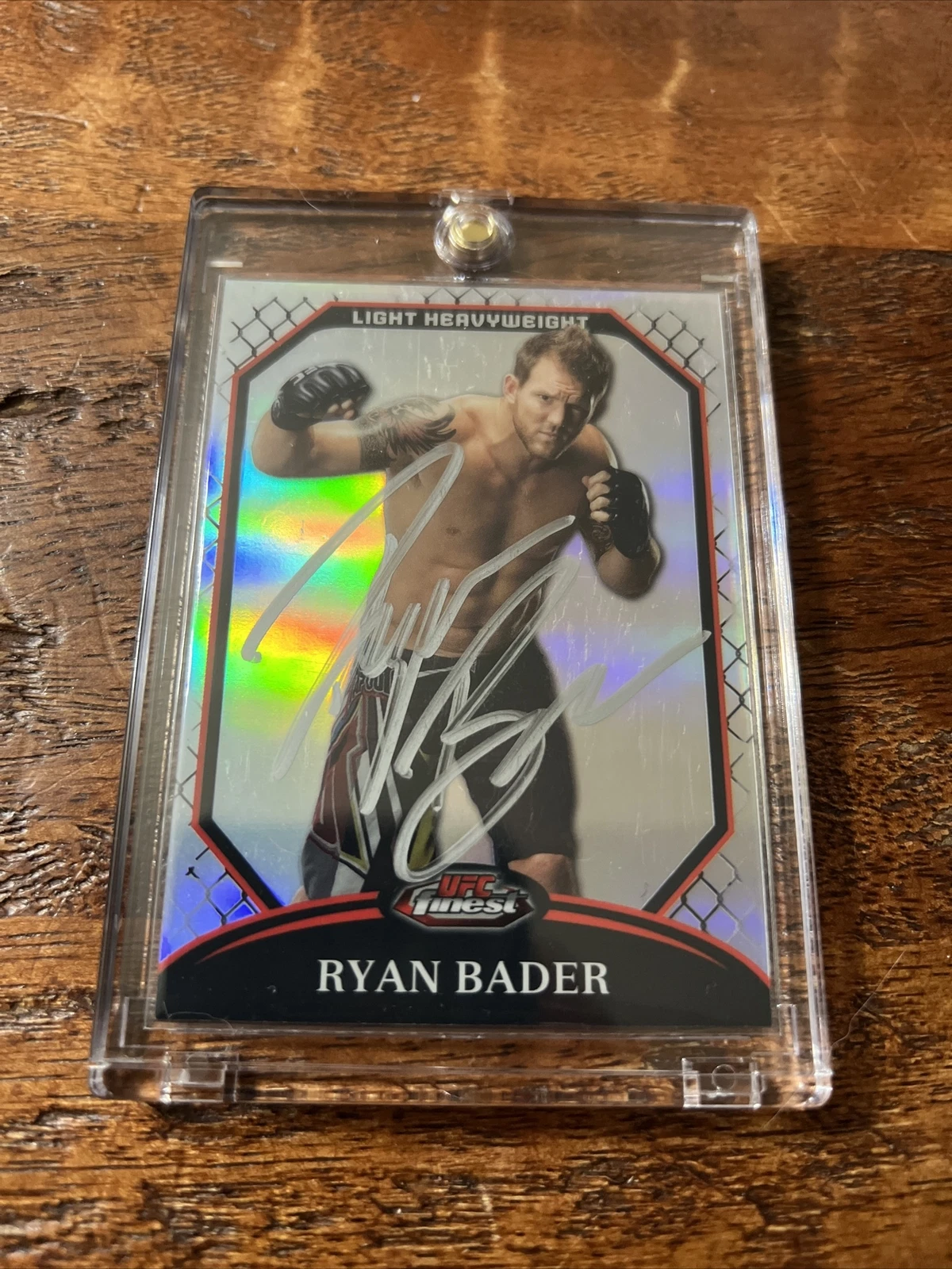 Ryan Bader Signed Topps Finest Card Psa Dna Coa Autographed UFC