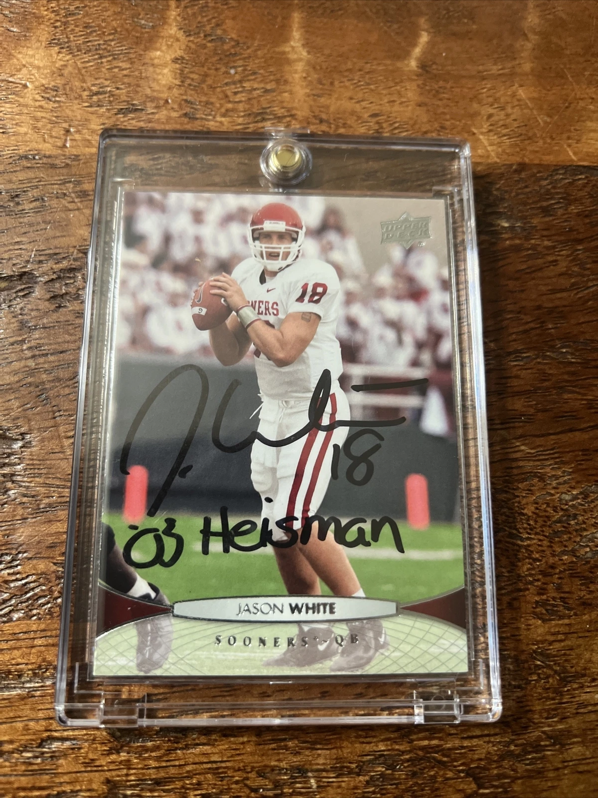 Jason White Signed Upper Deck Card Psa Dna Coa Autographed Oklahoma Sooners