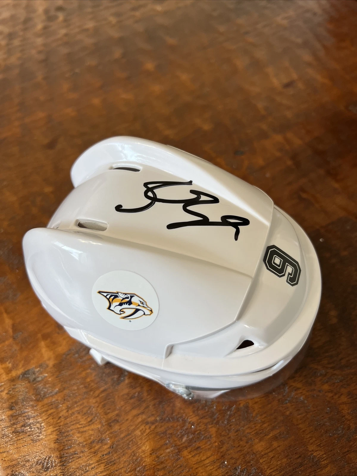 Filip Forsberg Signed Mini Hockey Helmet Psa/Dna Coa Autographed Predators