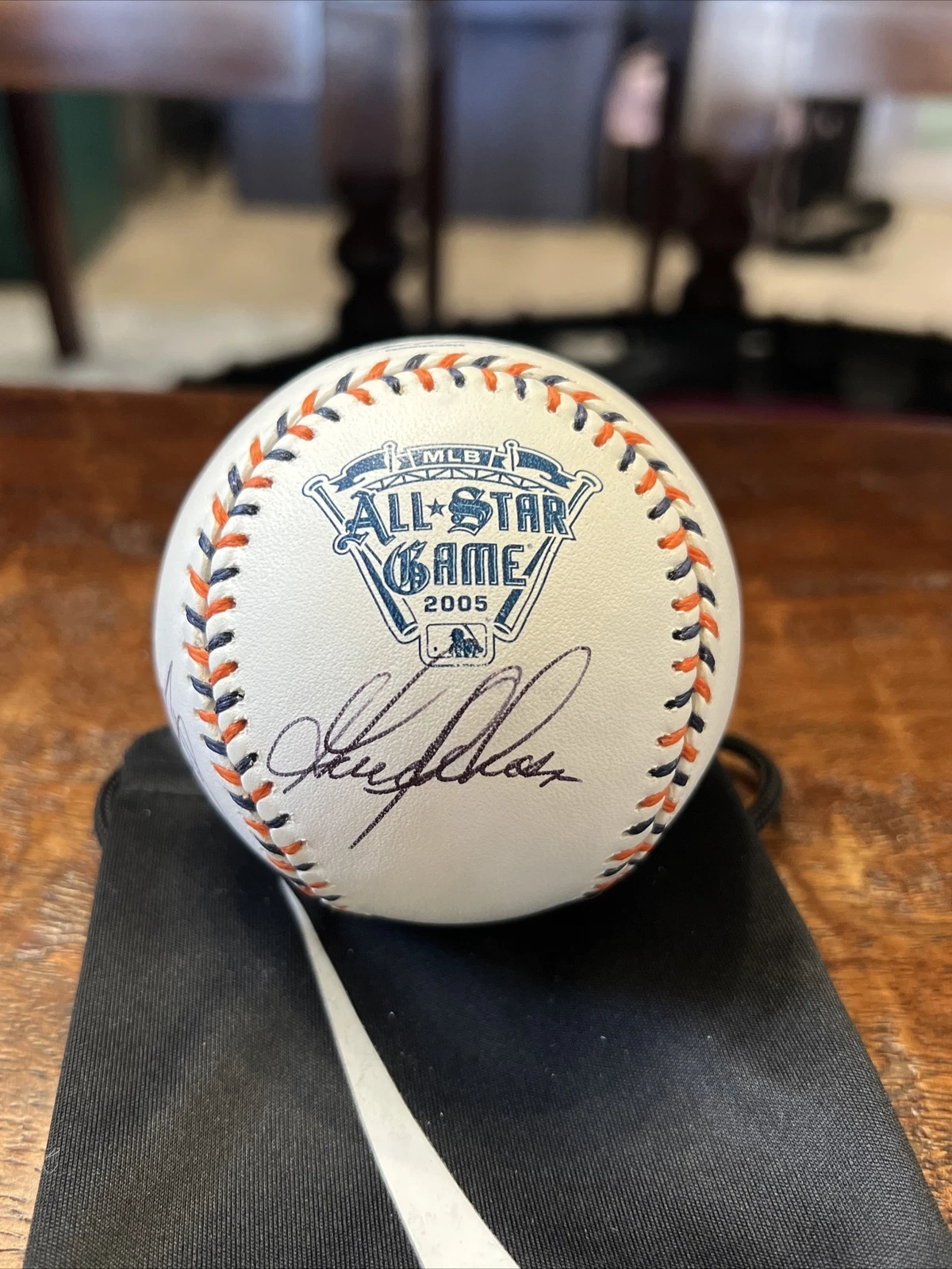 Vladimir Guerrero Bartolo Colon Anderson Signed All Star Baseball PSA DNA Coa