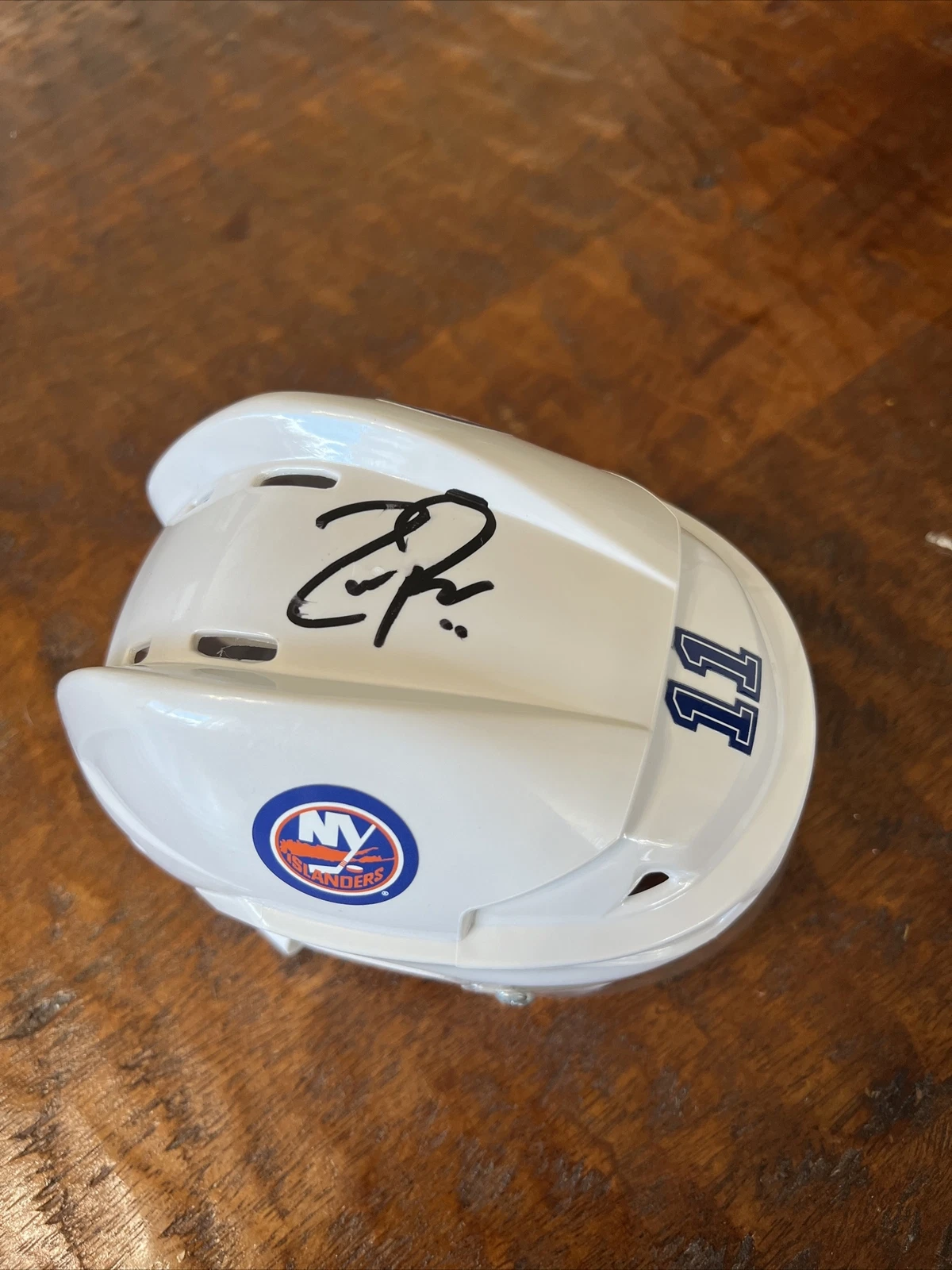 Zach Parise Signed Mini Hockey Helmet Psa/Dna Coa Autographed Islanders