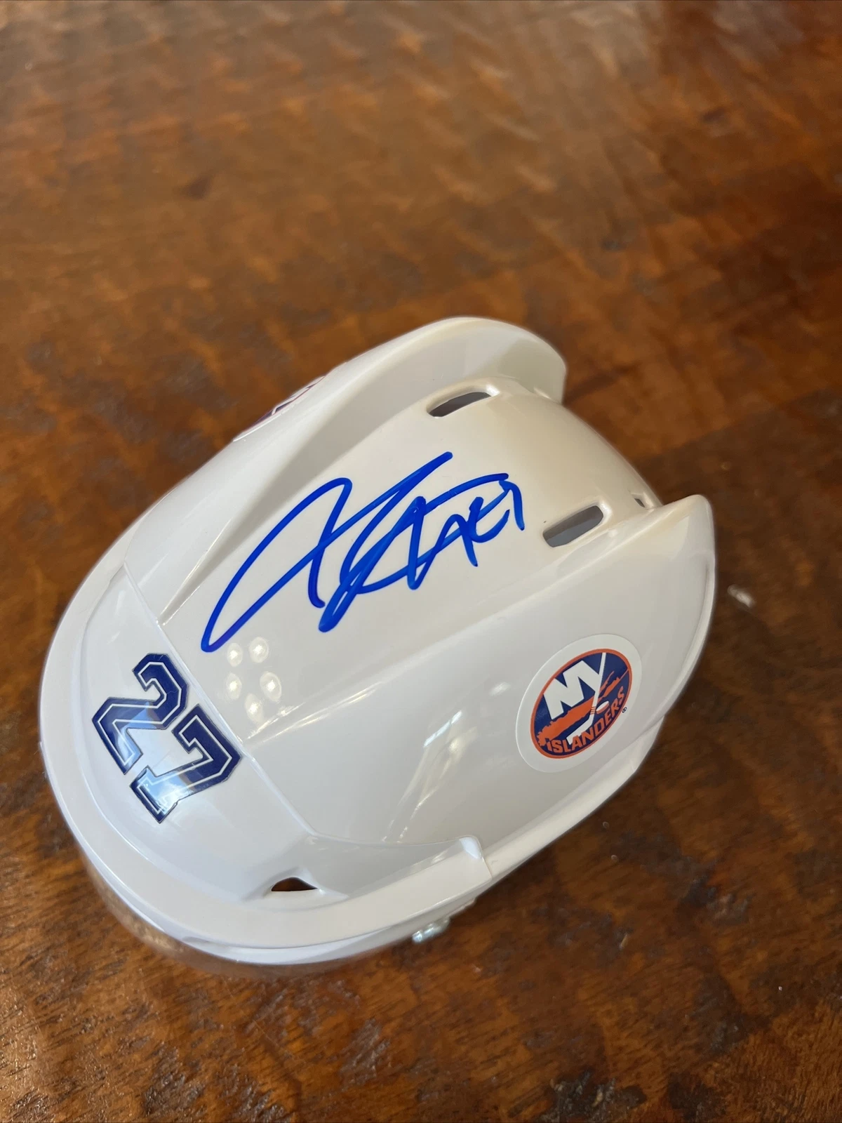 Anders Lee Signed Mini Hockey Helmet Psa/Dna Coa Autographed Islanders
