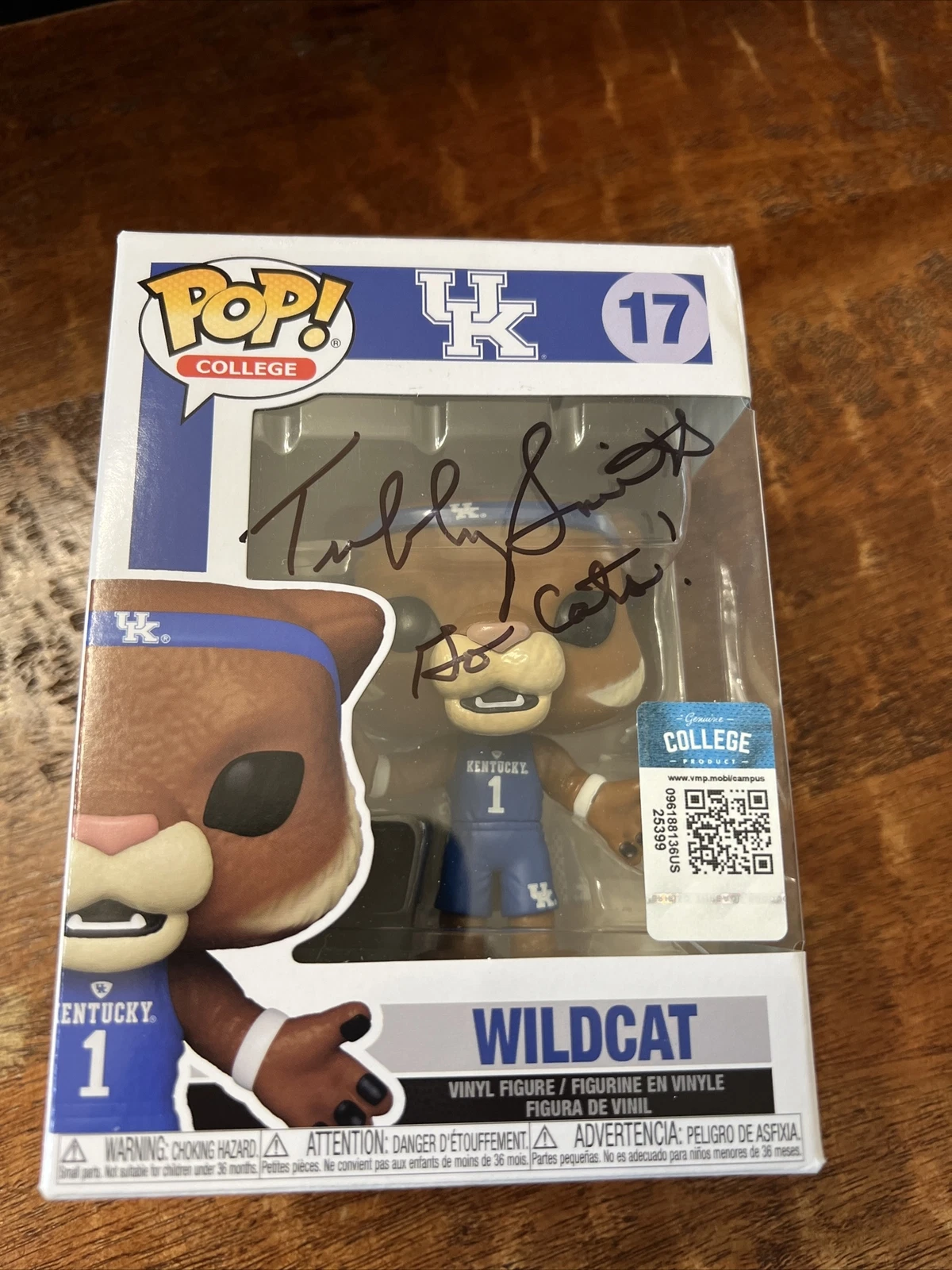 Tubby Smith Signed Wildcat Funko POP Psa Dna Coa Autographed Kentucky