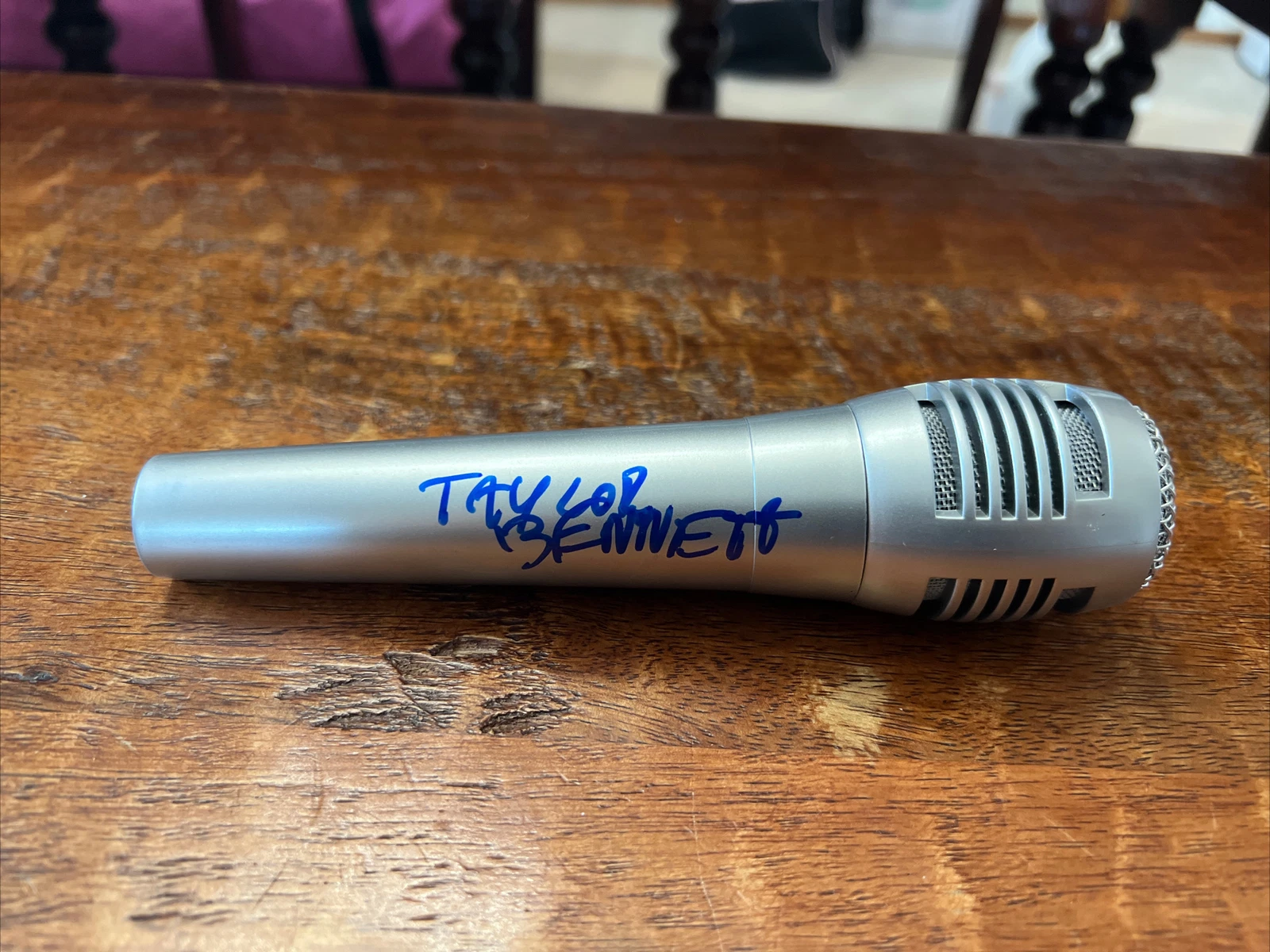 Taylor Bennett  Signed Microphone PSA DNA COA Rap Autographed
