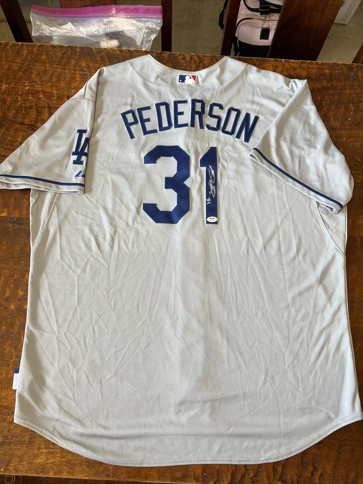 Joc Pederson Signed Los Angeles Dodgers Jersey PSA DNA Coa Autographed