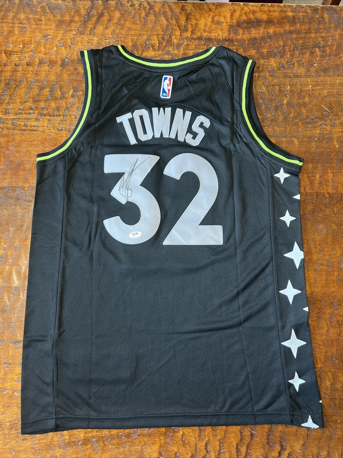 Karl Anthony Towns Signed Minnesota Timberwolves Jersey PSA DNA Coa Autographed