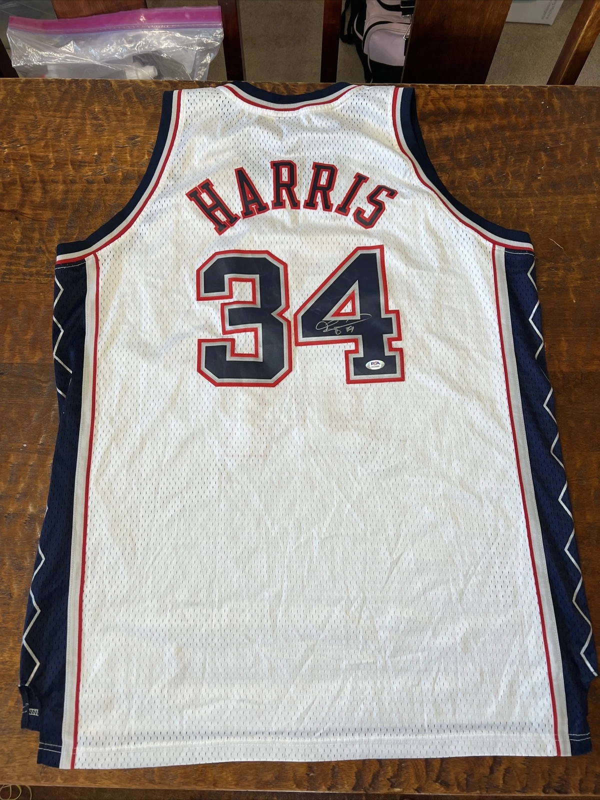 Devin Harris Signed New Jersey Nets Jersey PSA DNA Coa Autographed