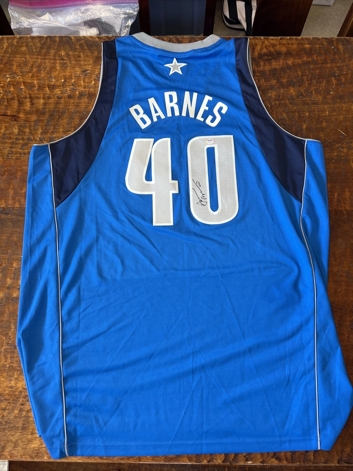 Harrison Barnes Signed Dallas Mavericks Jersey PSA DNA Coa Autographed