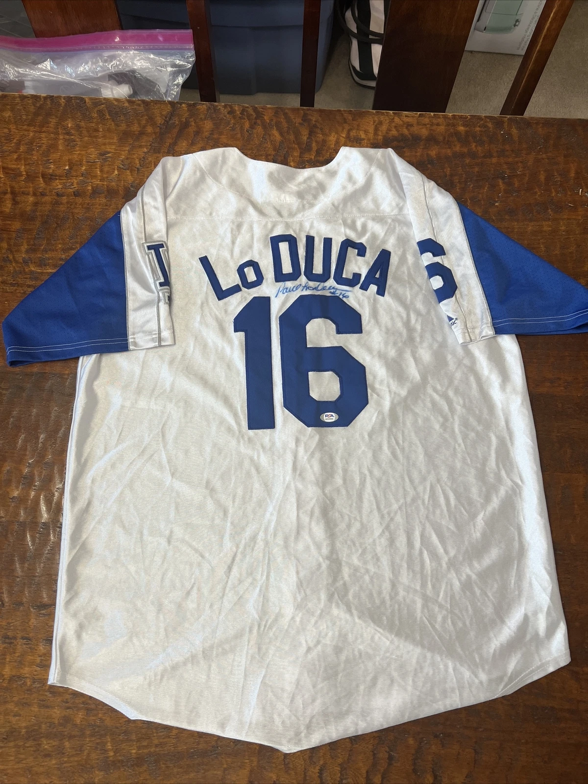 Paul Lo Duca Signed Los Angeles Dodgers Jersey PSA DNA Coa Autographed