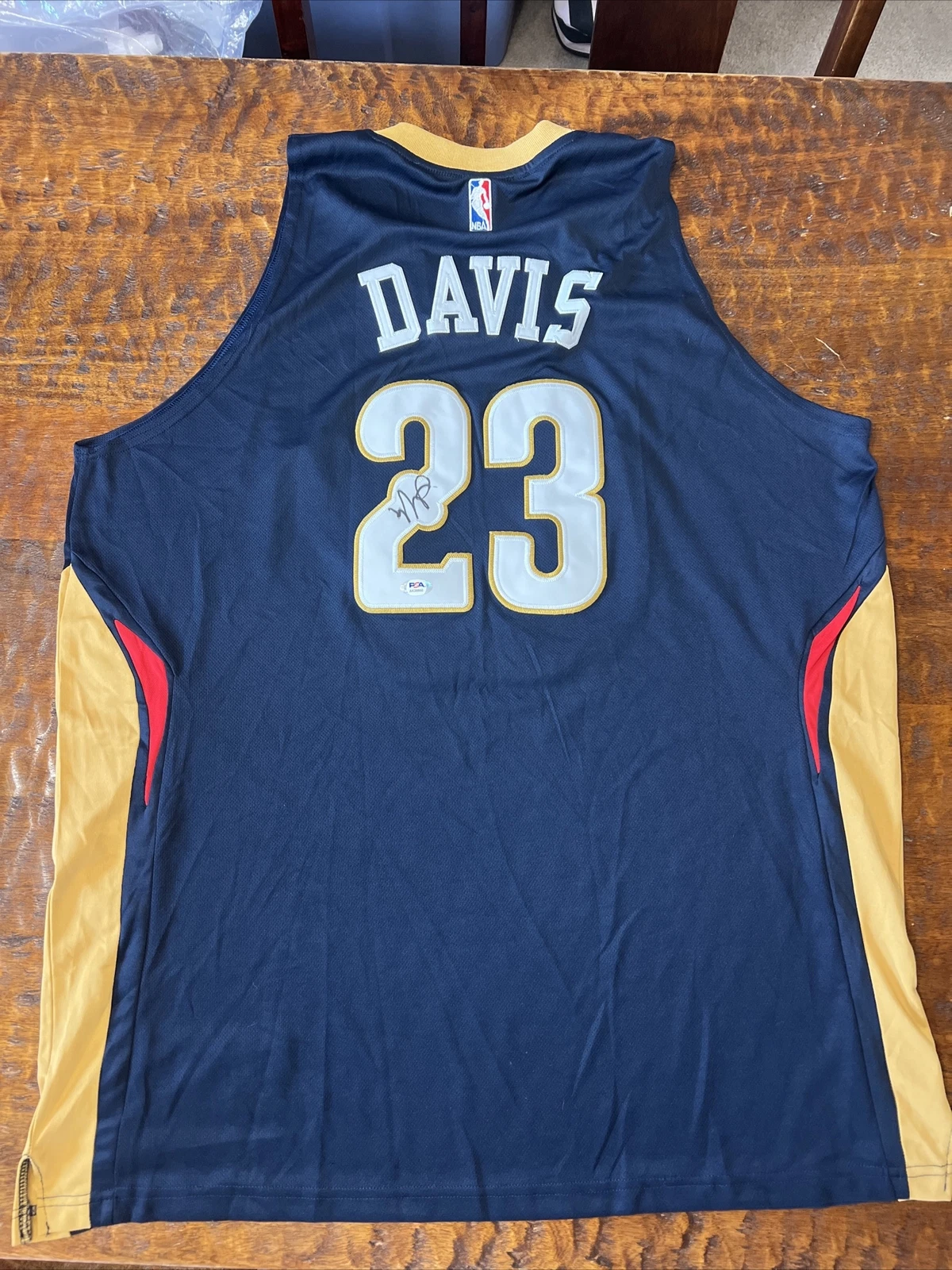 Anthony Davis Signed New Orleans Pelicans Jersey PSA DNA Coa Autographed Lakers