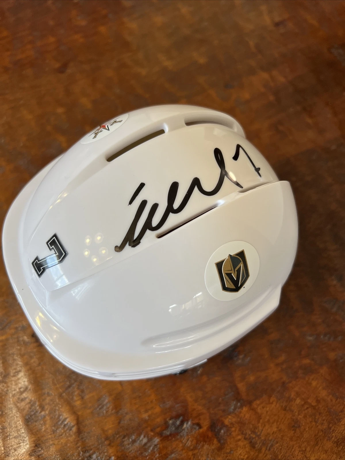 Alex Pietrangelo Signed Mini Hockey Helmet Psa/Dna Coa Vegas Golden Knights
