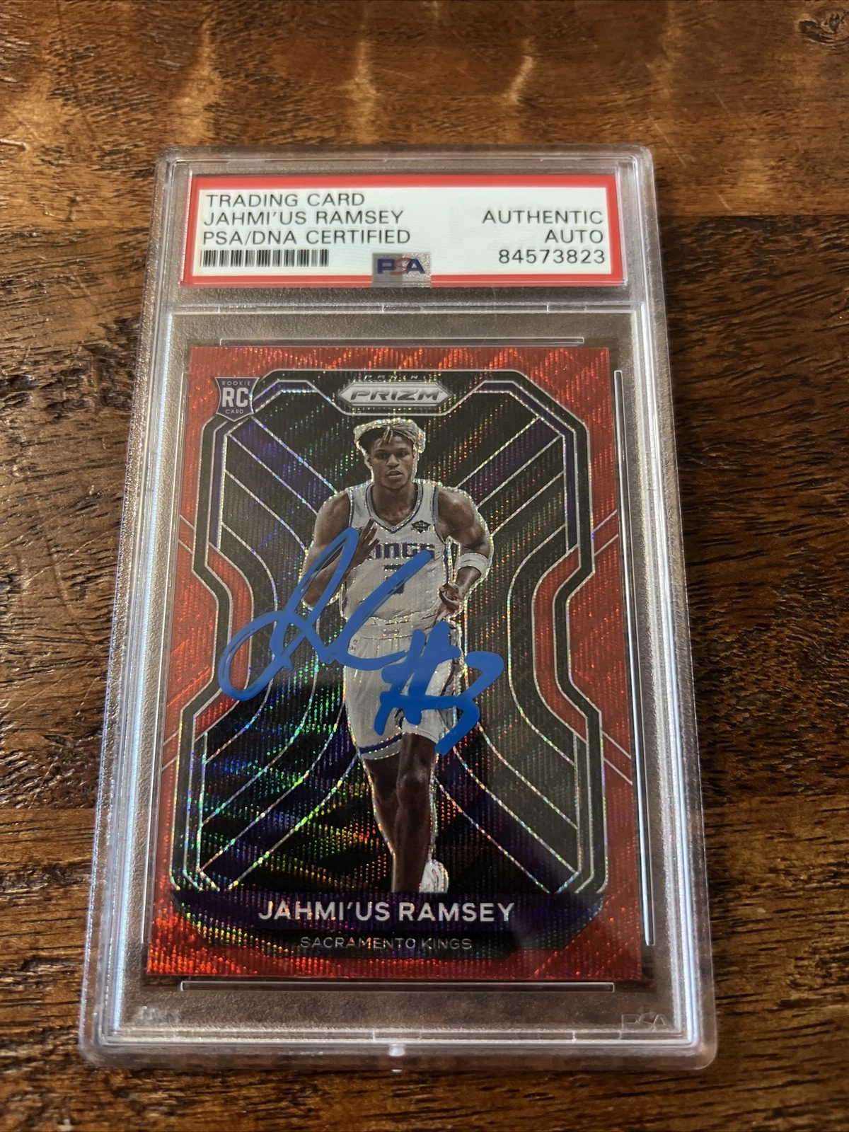 Jahmi'us Ramsey Signed Prizm Rookie Card Psa Dna Coa Slabbed Autographed Kings