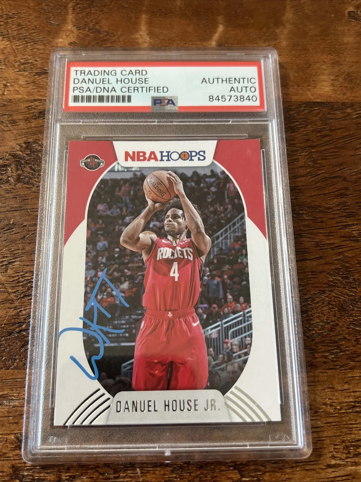 Danuel House Jr Signed NBA Hoops Card Psa Dna Coa Slabbed Autographed Rockets