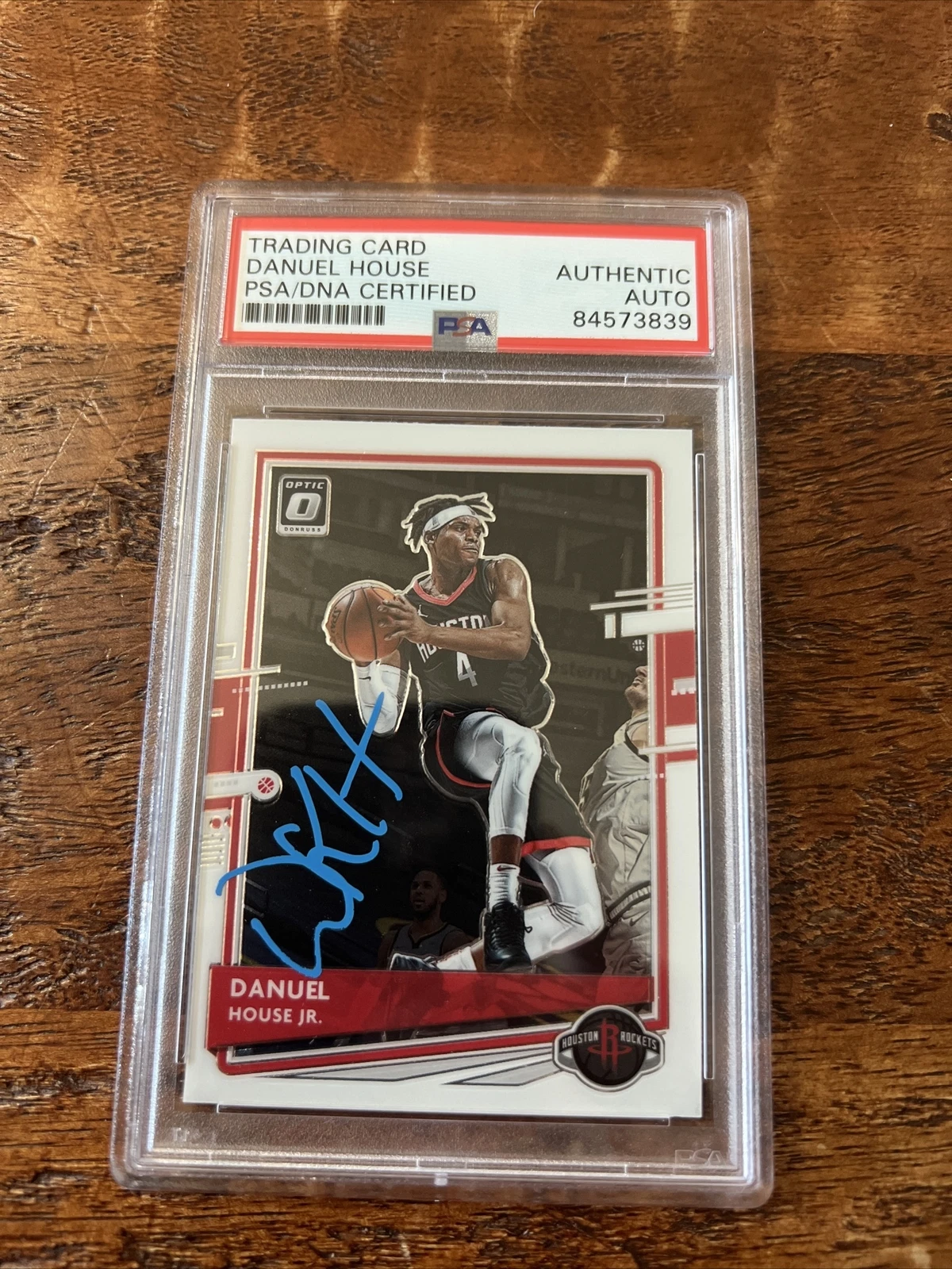 Danuel House Jr Signed Optic Card Psa Dna Coa Slabbed Autographed Rockets