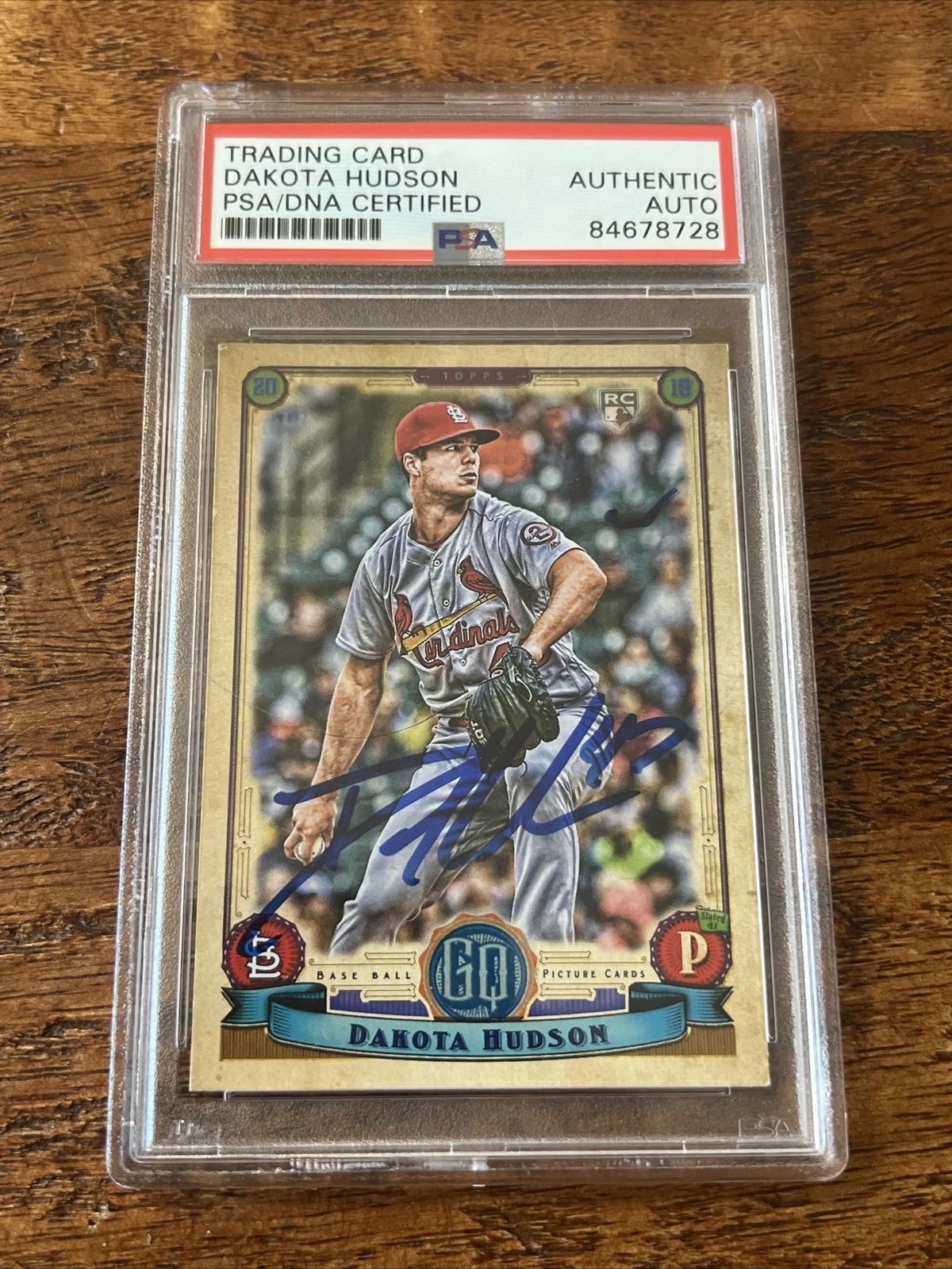 Dakota Hudson IP Signed Gypsy Queen Rookie Card Psa Dna Coa Slab Cardinals