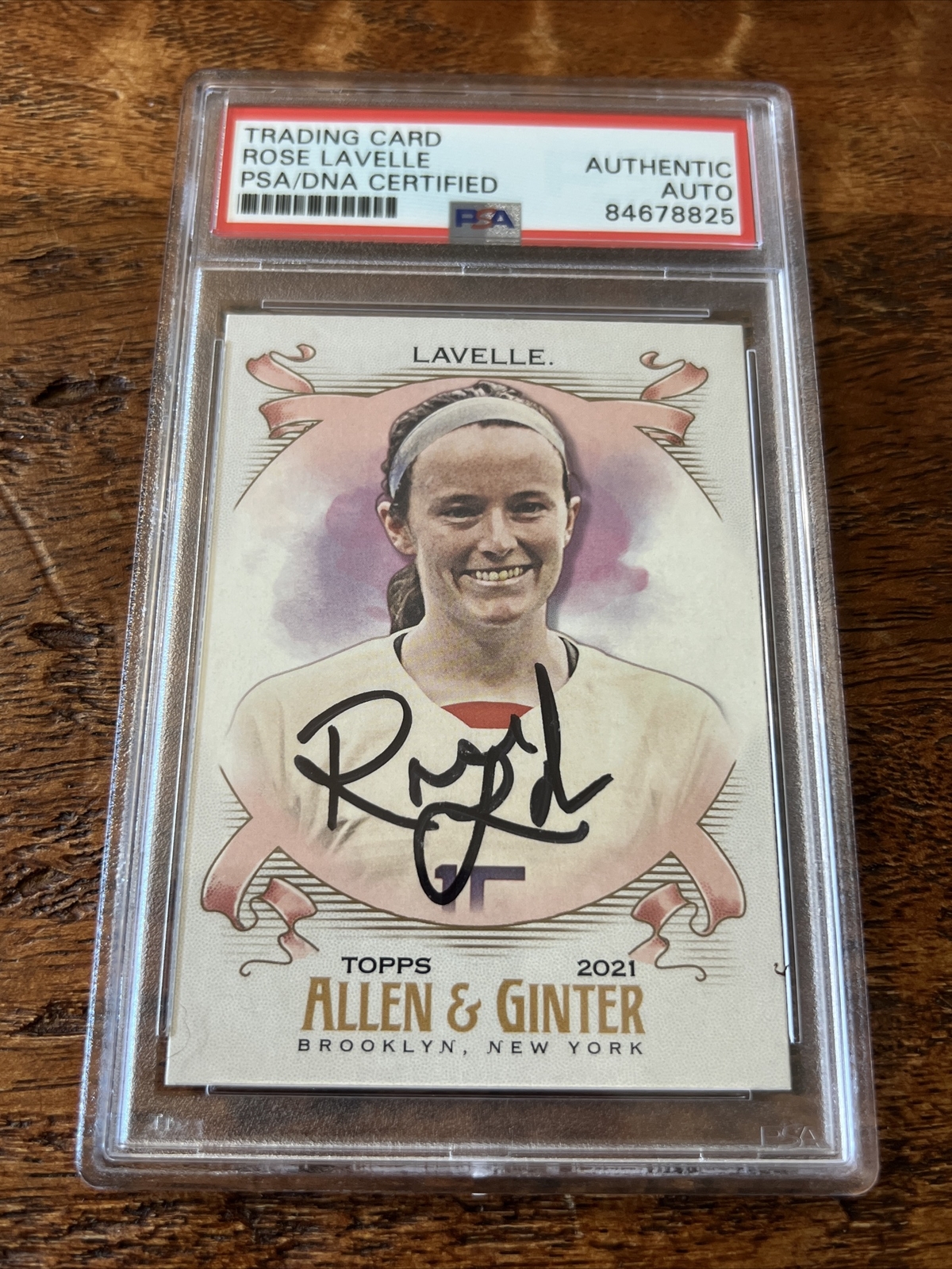 Rose Lavelle Signed Allen & Ginter Card Psa Dna Coa Slab Autographed USA Soccer