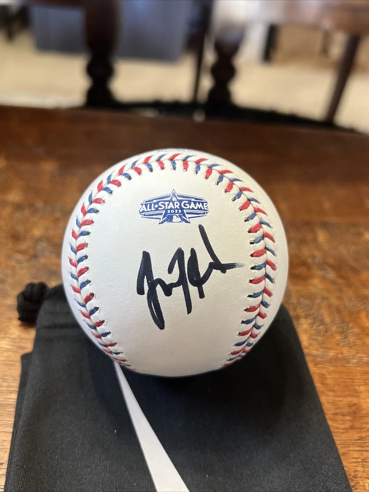 Juan Toscano-Anderson Signed Baseball Psa Dna Coa Autographed Warriors Lakers