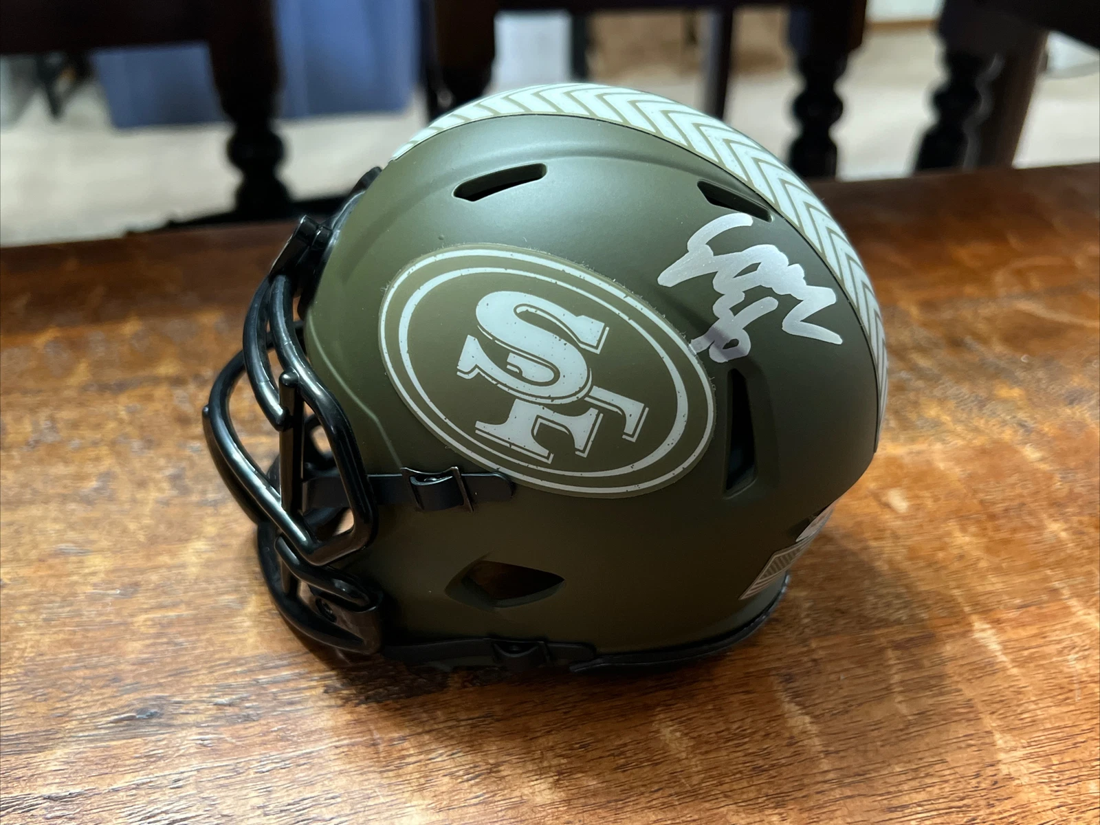 Samson Ebukam Signed San Francisco 49ers Mini Helmet Psa/dna Coa Autographed