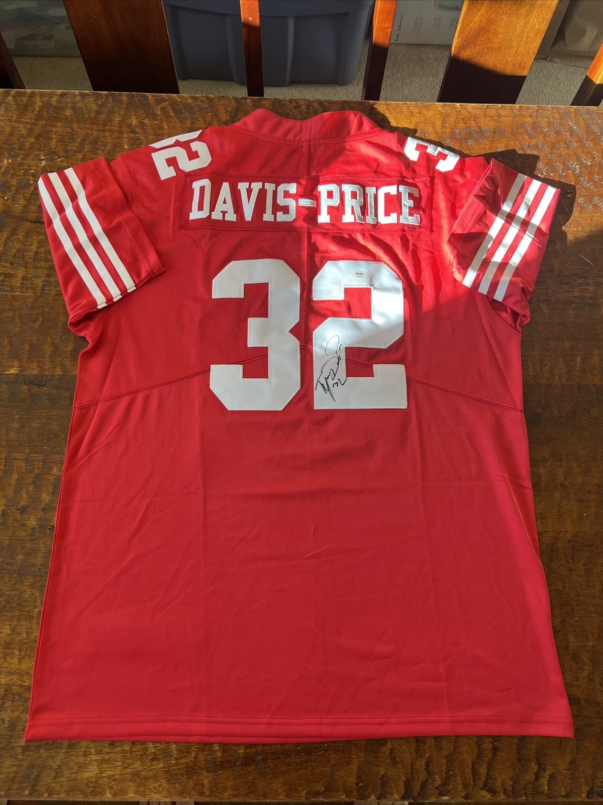 Tyrion Davis-Price Signed San Francisco 49ers Jersey PSA DNA Coa Autographed LSU