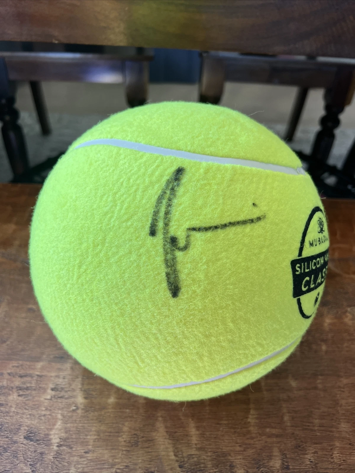 Naomi Osaka Signed Mubadala Silicon Valley Classic LARGE Tennis Ball PSA DNA Coa