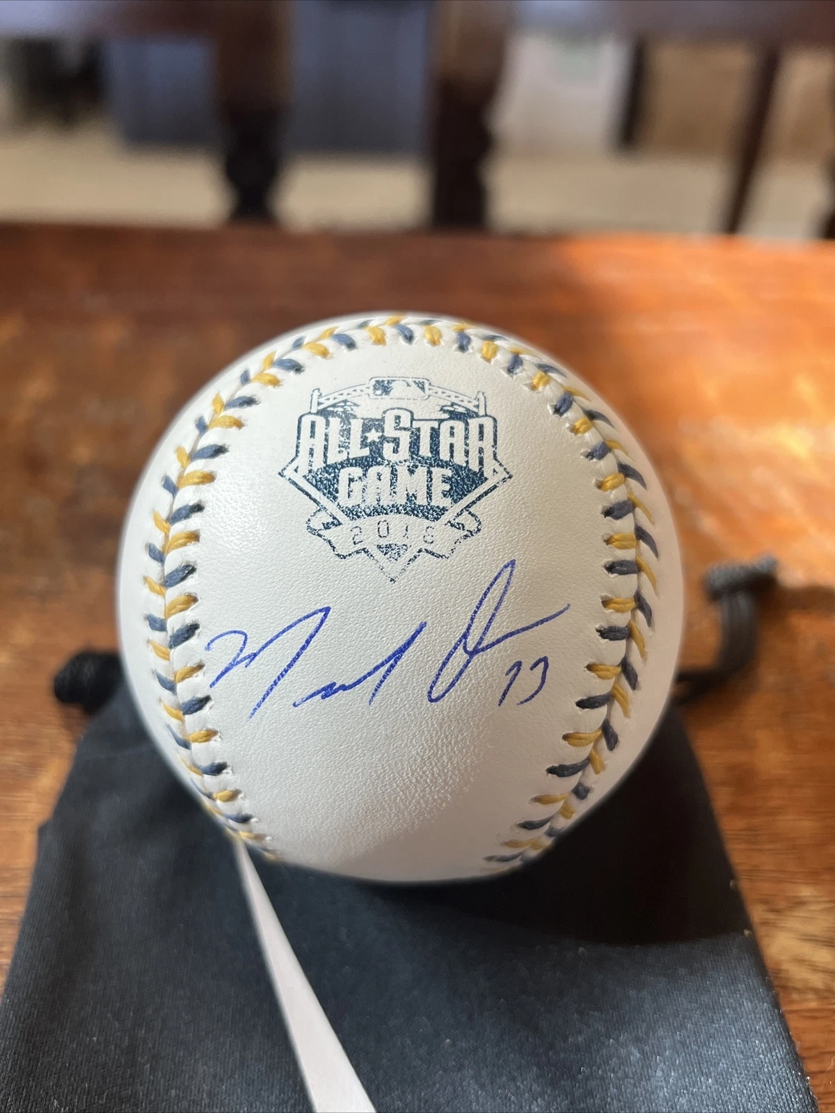 Marcell Ozuna Signed 2016 All Star Baseball PSA DNA Coa Braves Autographed