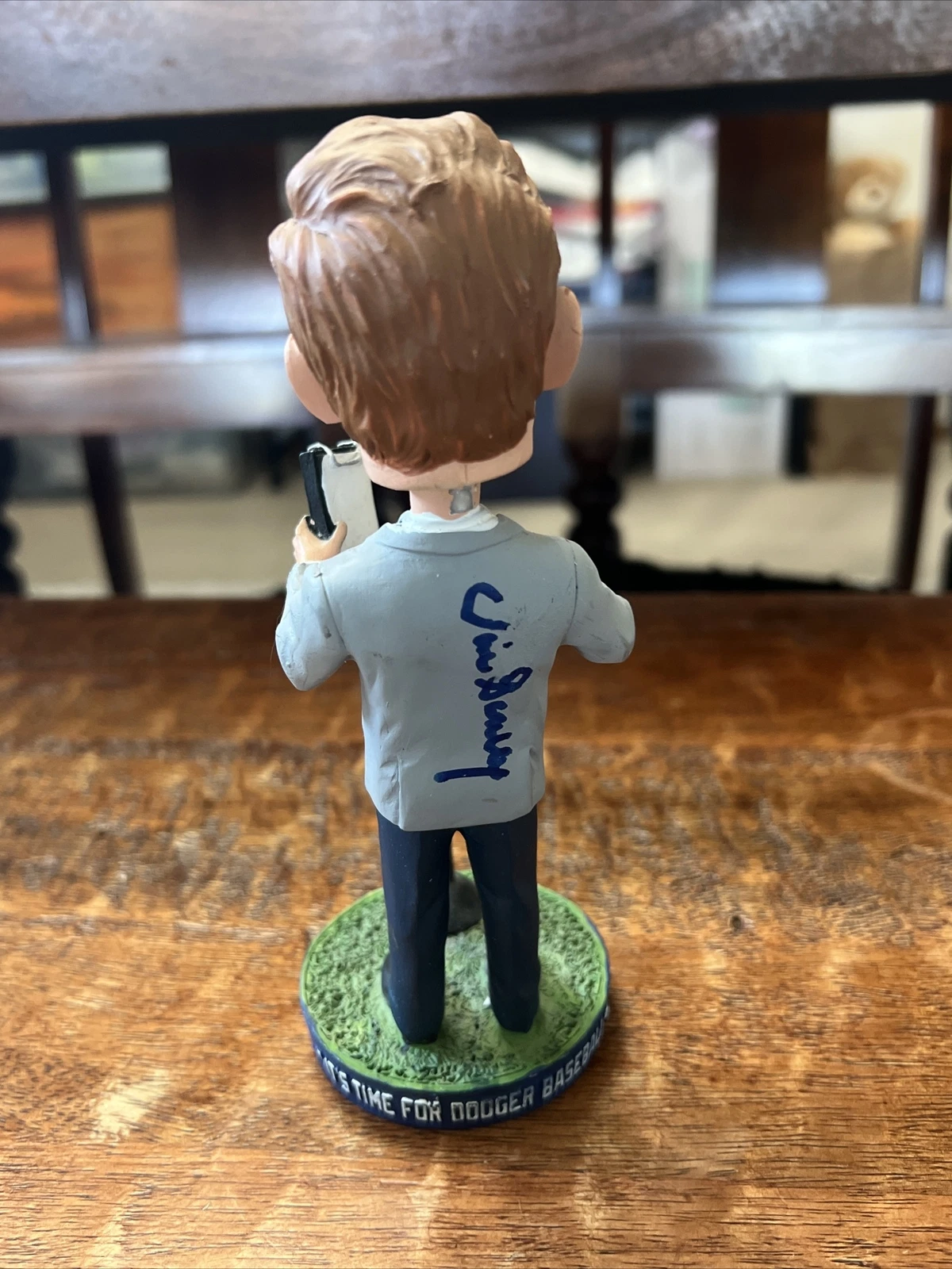 Vin Scully Signed Bobblehead JSA Coa Los Angeles Dodgers Autographed