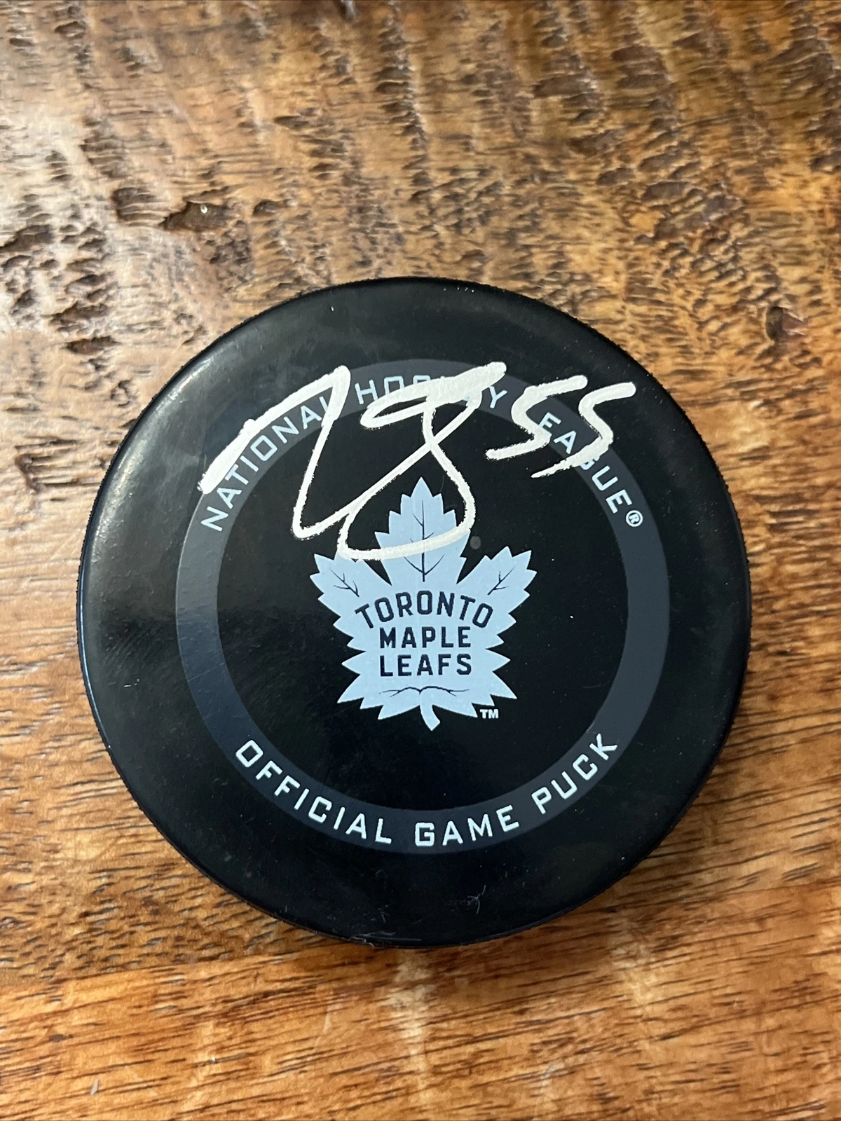 Mark Giordano Signed Toronto Maple Leafs Game Puck PSA DNA Coa Autographed