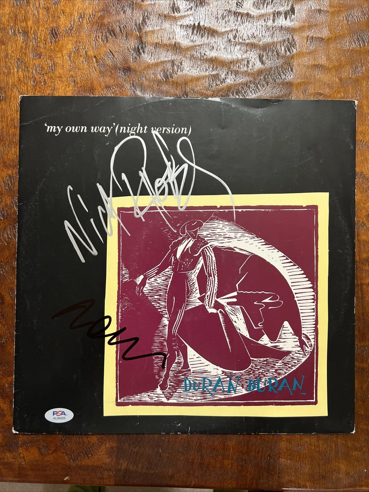 Nick Rhodes John Taylor Signed Duran Duran My Own Way Vinyl Record Psa Dna Coa