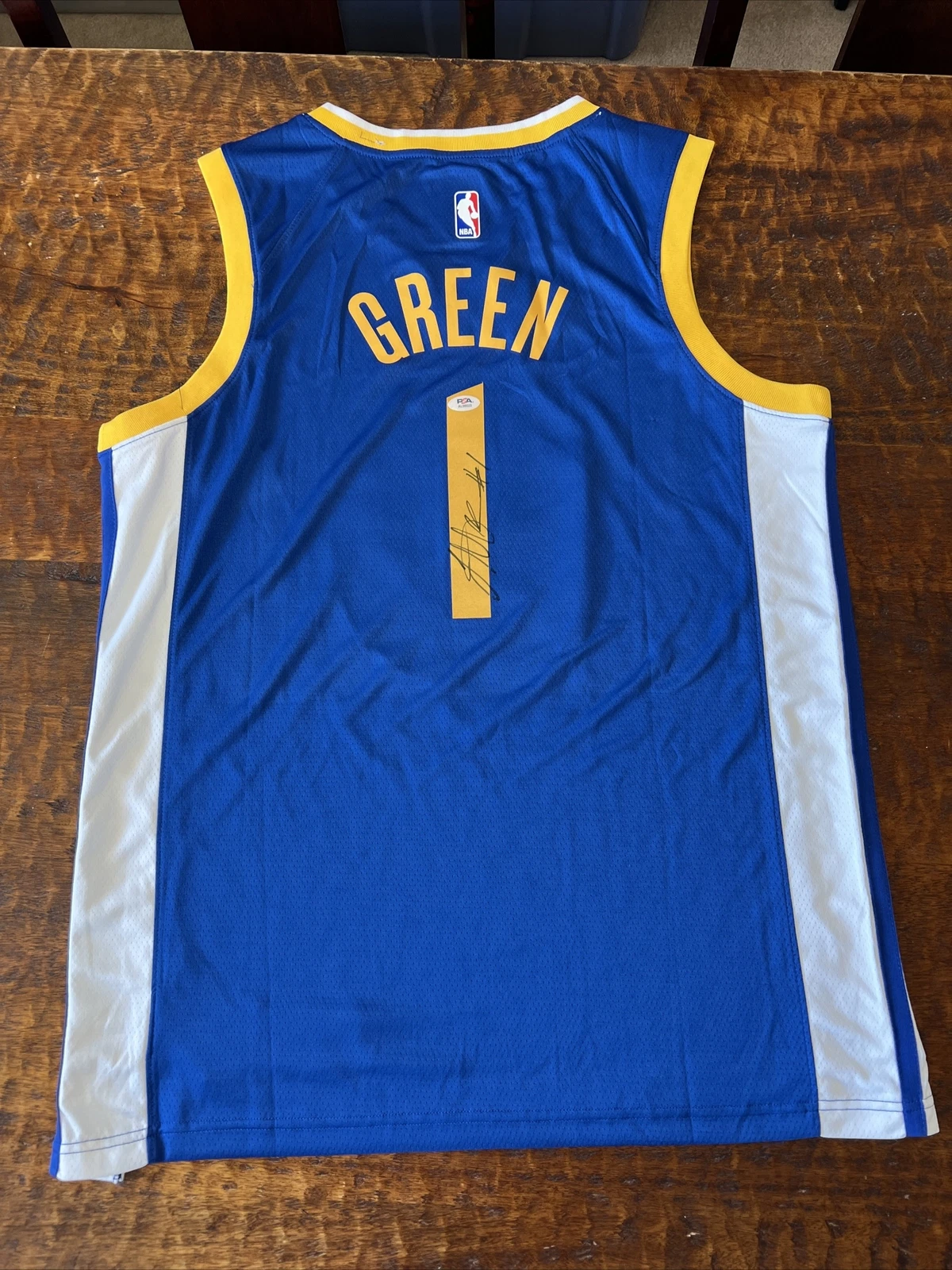 JaMychal Green Signed Golden State Warriors Jersey Psa/Dna Coa Autographed