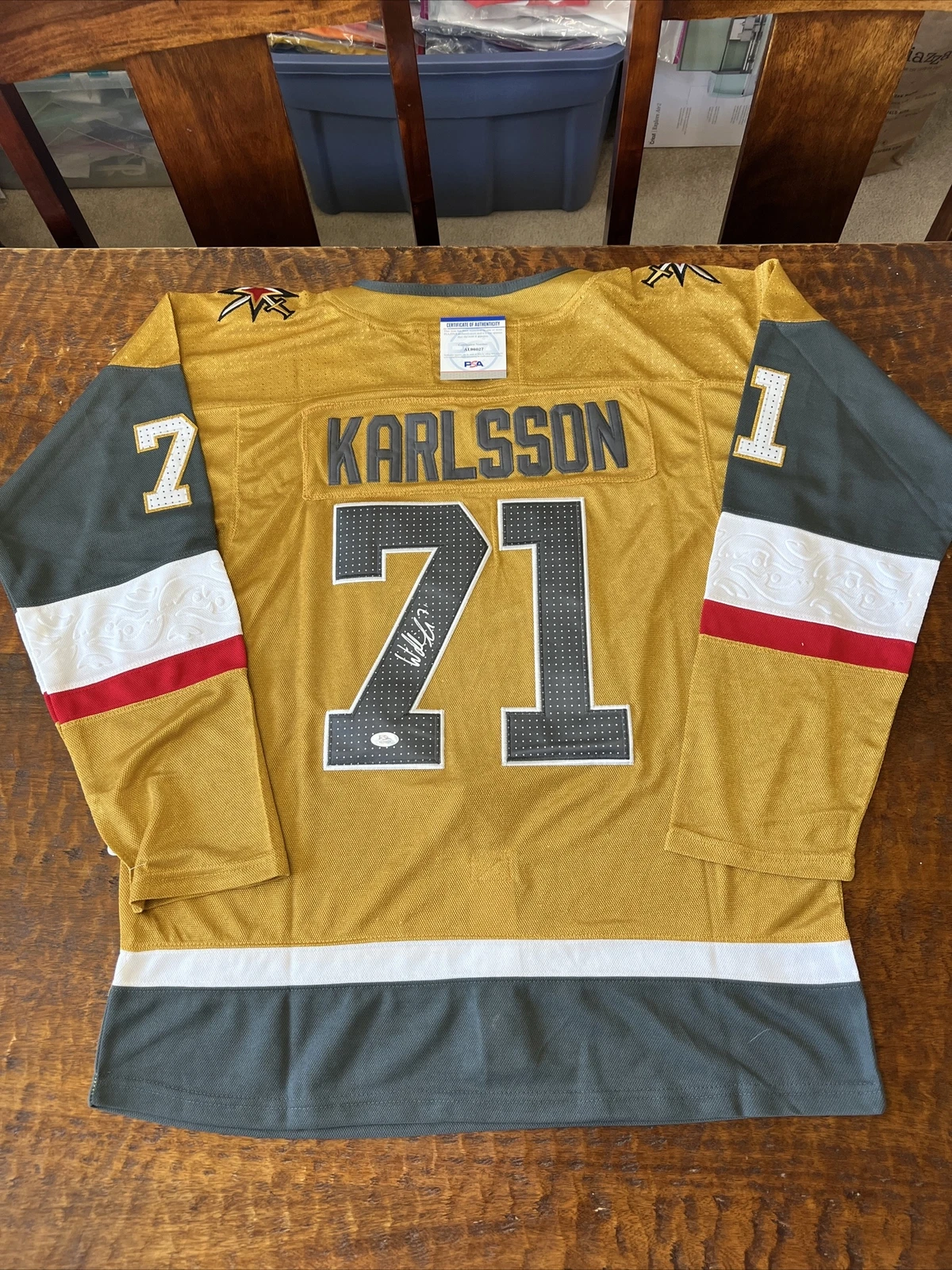 William Karlsson Signed Vegas Golden Knights Jersey Psa/Dna Coa Autographed