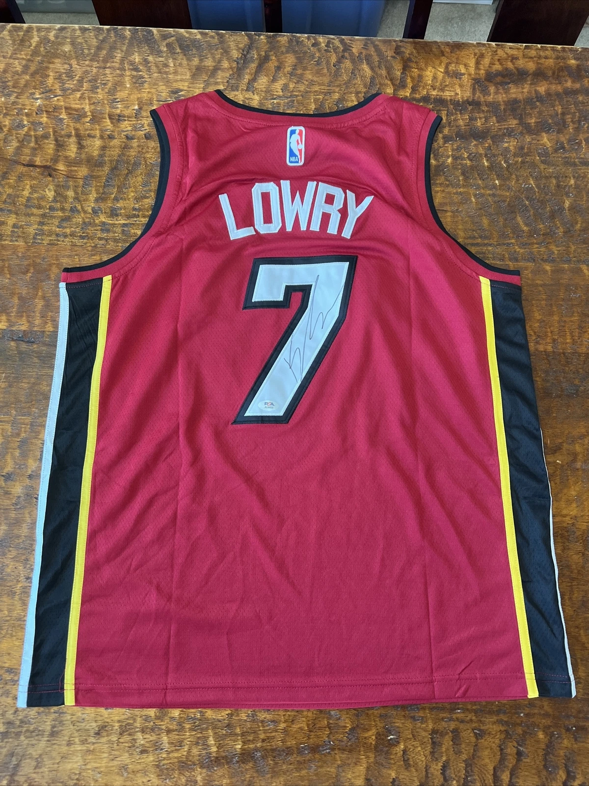 Kyle Lowry Signed Miami Heat Jersey PSA DNA Coa Autographed