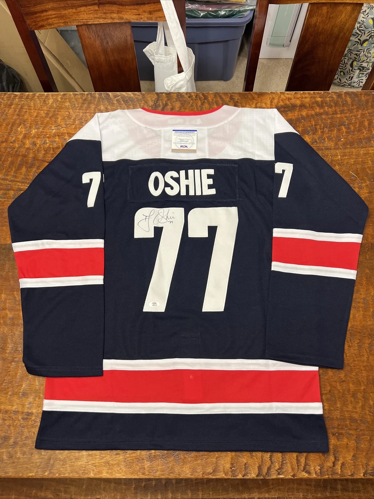 TJ Oshie Signed Washington Capitals Jersey Psa/Dna Coa Autographed