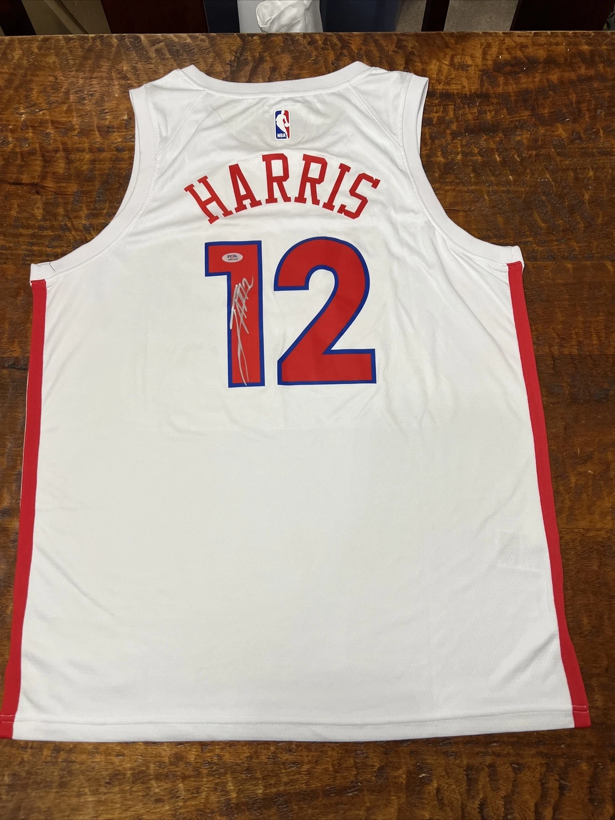 Tobias Harris Signed Philadelphia 76ers Jersey Psa/Dna Coa Autographed