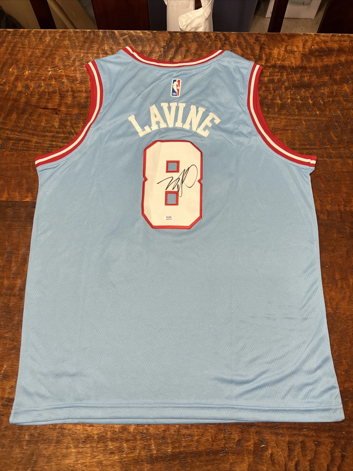 Zach LaVine Signed Chicago Bulls Jersey PSA DNA Coa Autographed