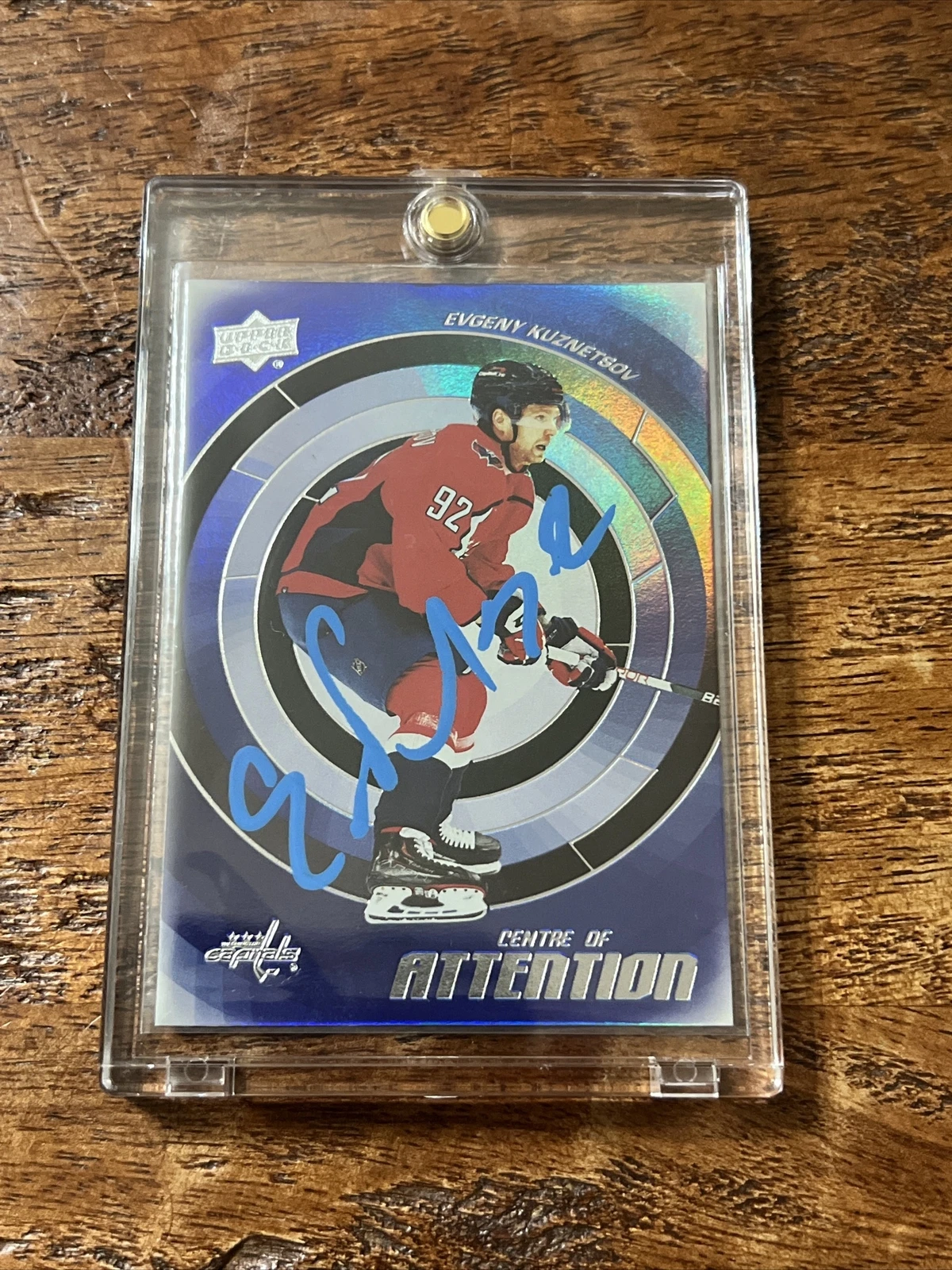 Evgeny Kuznetsov IP Signed Upper Deck Card Psa Dna Coa Capitals Autographed