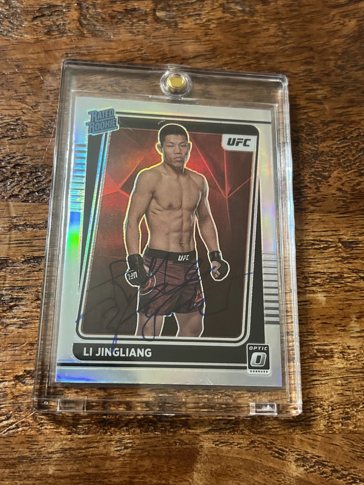 Li Jingliang IP Signed Optic Rated Rookie Card Psa Dna Coa Autographed UFC