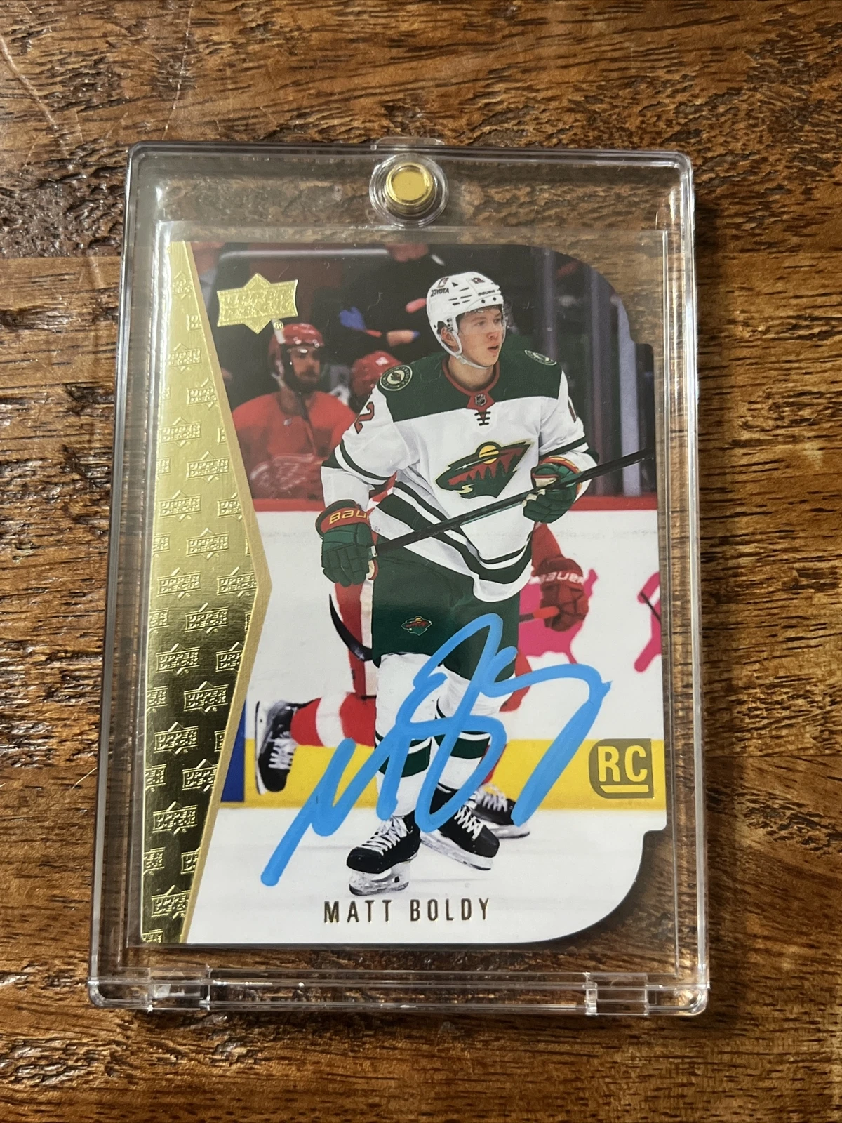 Matt Boldy IP Signed Upper Deck RC Card Psa Dna Coa Autographed Minnesota Wild