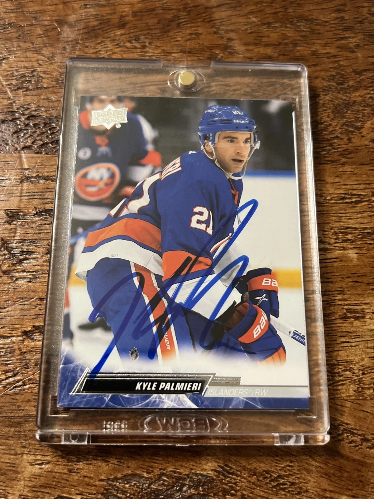 Kyle Palmieri IP Signed Upper Deck Card Psa Dna Coa Islanders Autographed