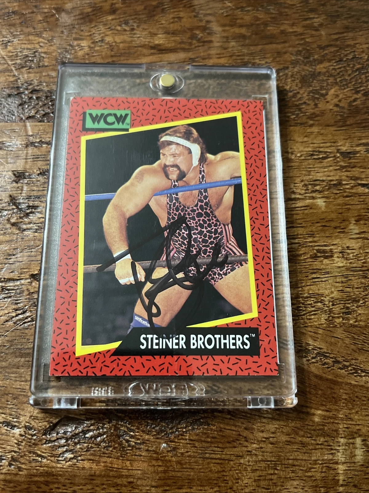 Rick Steiner IP Signed WCW Impel Card Psa Dna Coa Autographed