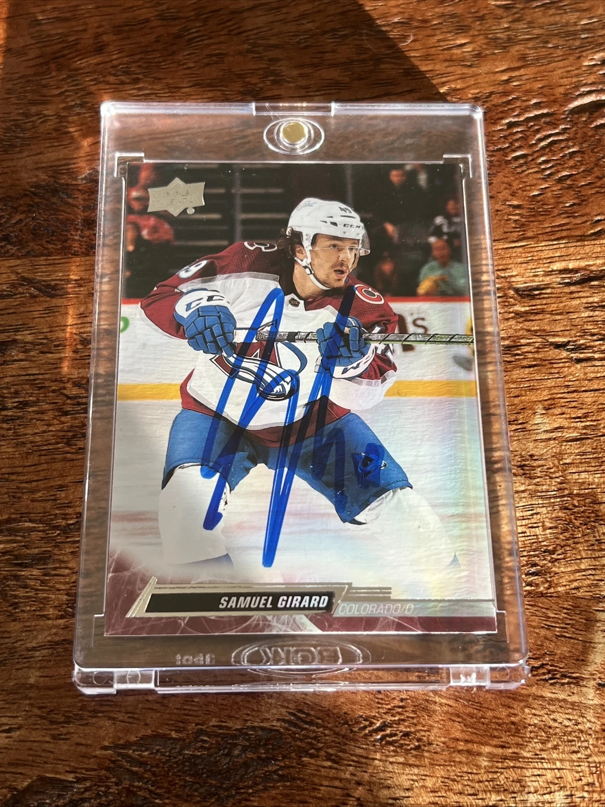 Samuel Girard IP Signed Upper Deck Card Psa Dna Coa Avalanche Autographed