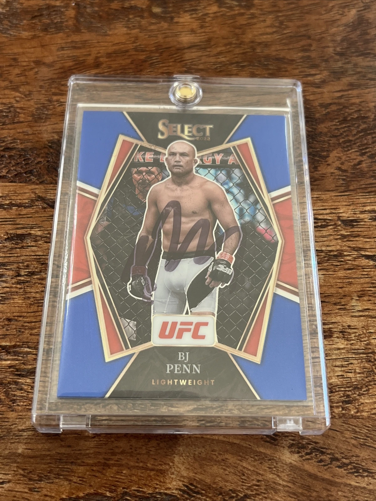 BJ PENN IP Signed Panini Select Card Psa Dna Coa Autographed UFC