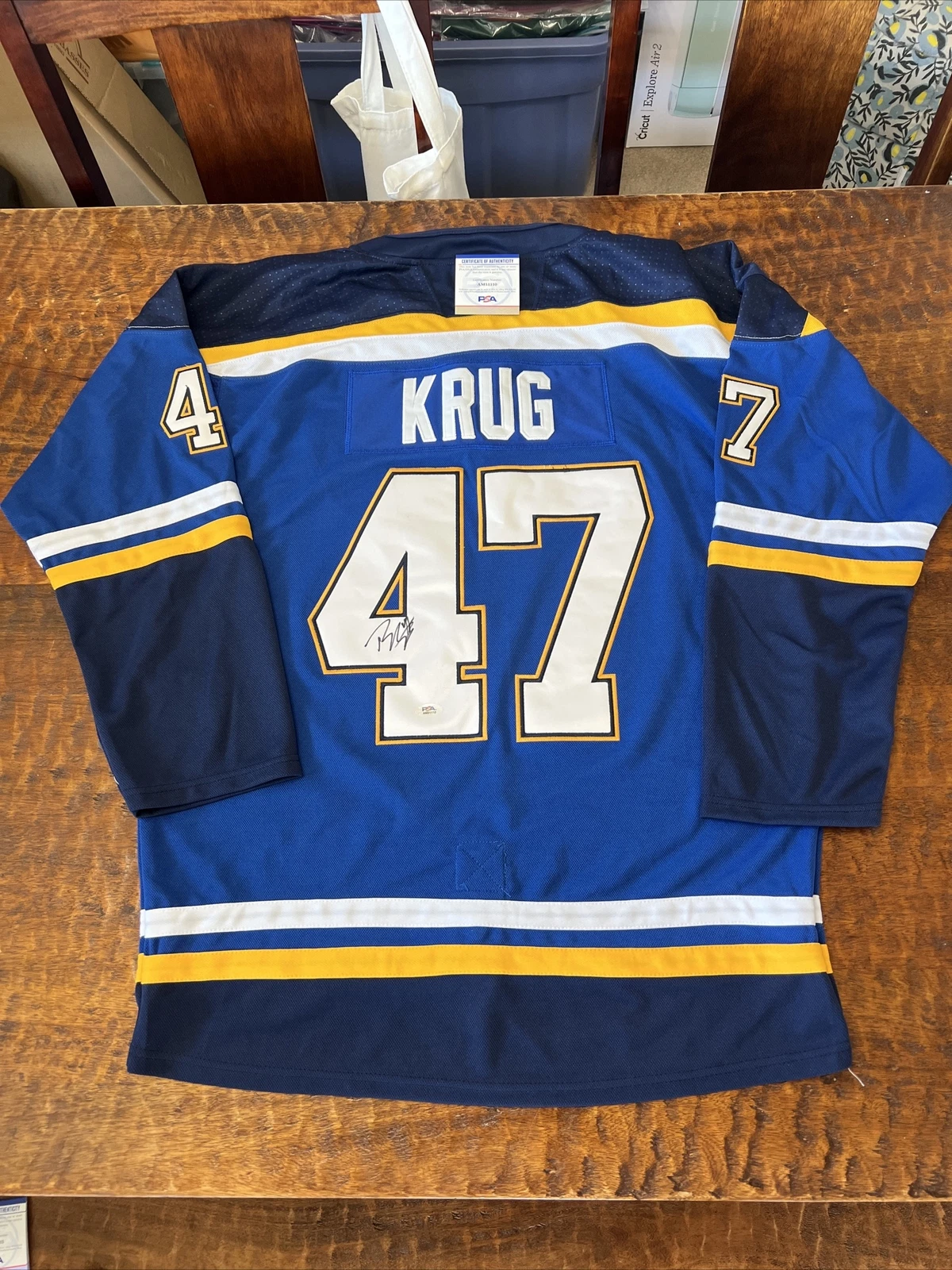 Torey Krug Signed St Louis Blues Jersey Psa/Dna Coa Autographed Hockey