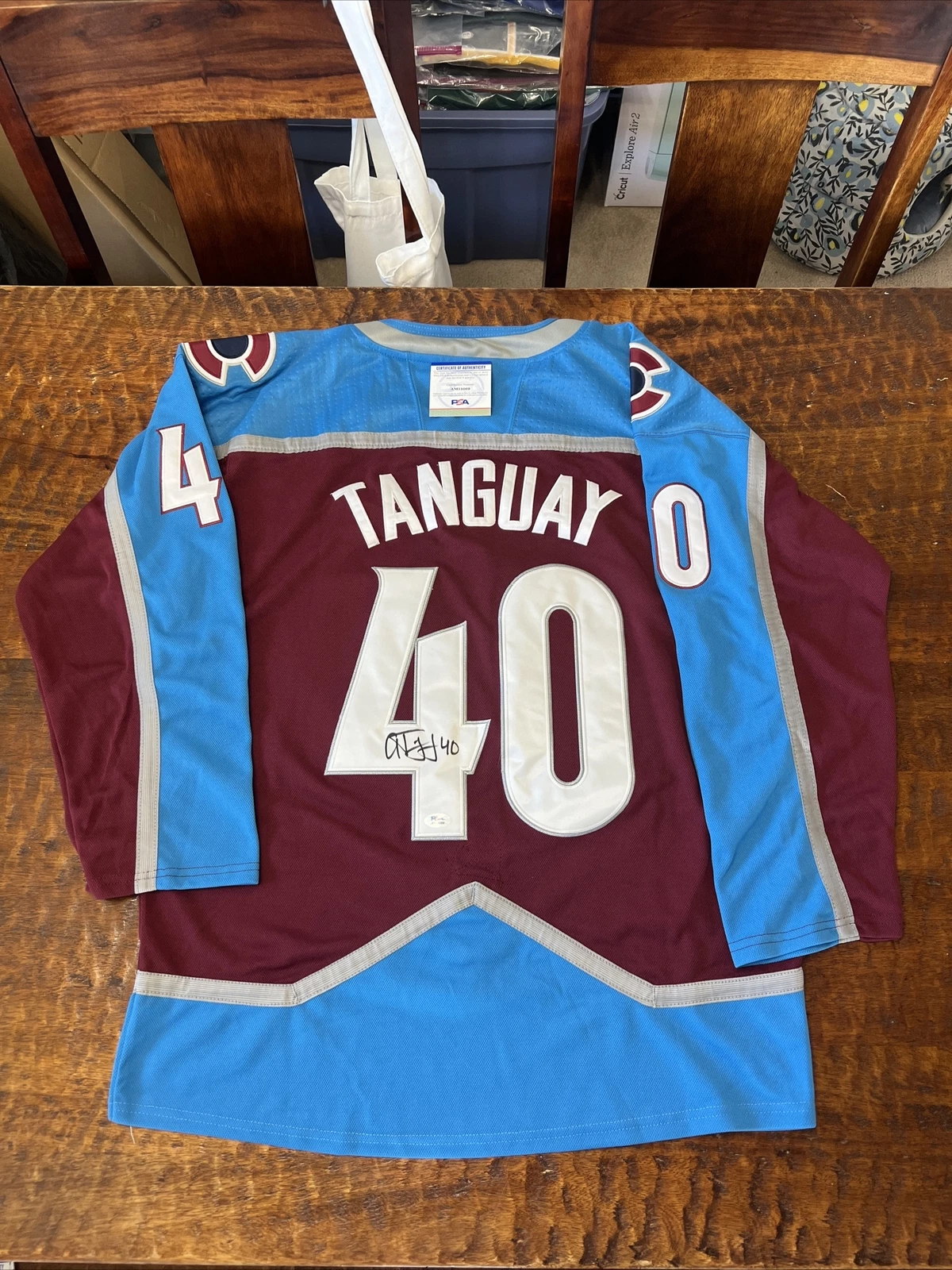 Alex Tanguay Signed Colorado Avalanche Jersey Psa/Dna Coa Autographed