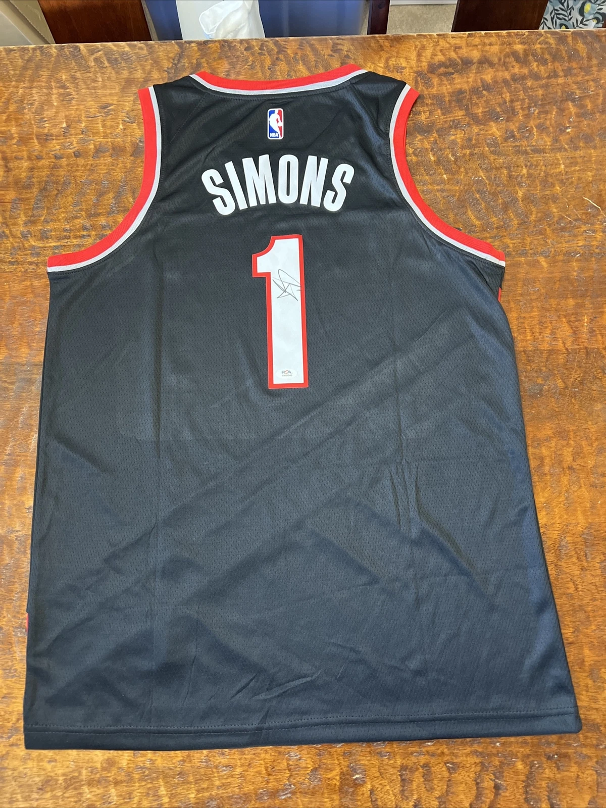 Anfernee Simons Signed Portland Trail Blazers Jersey PSA DNA Coa Autographed