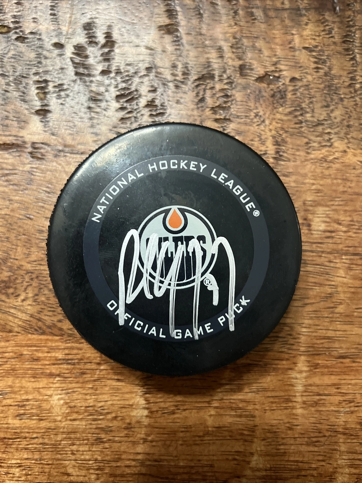 Paul Coffey Signed Edmonton Oilers Game Puck PSA DNA Coa Autographed